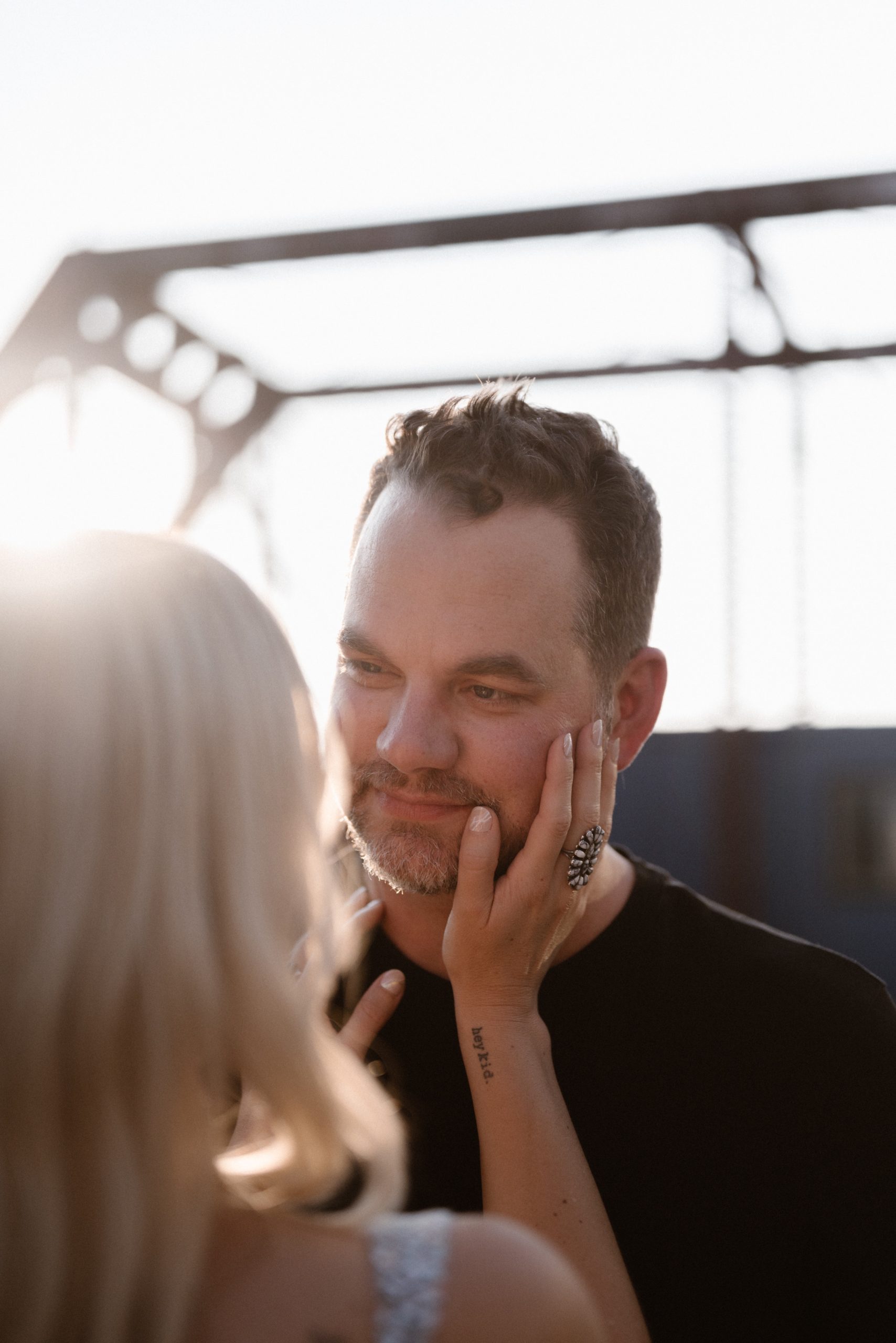A romantic in-home engagement session in Downtown Denver, Colorado by Denver Elopement Photographer, Ashley Joyce Photography. Urban Engagement Session | Urban Engagement Photos | Romantic Engagement Photos | Downtown Denver Engagement Session