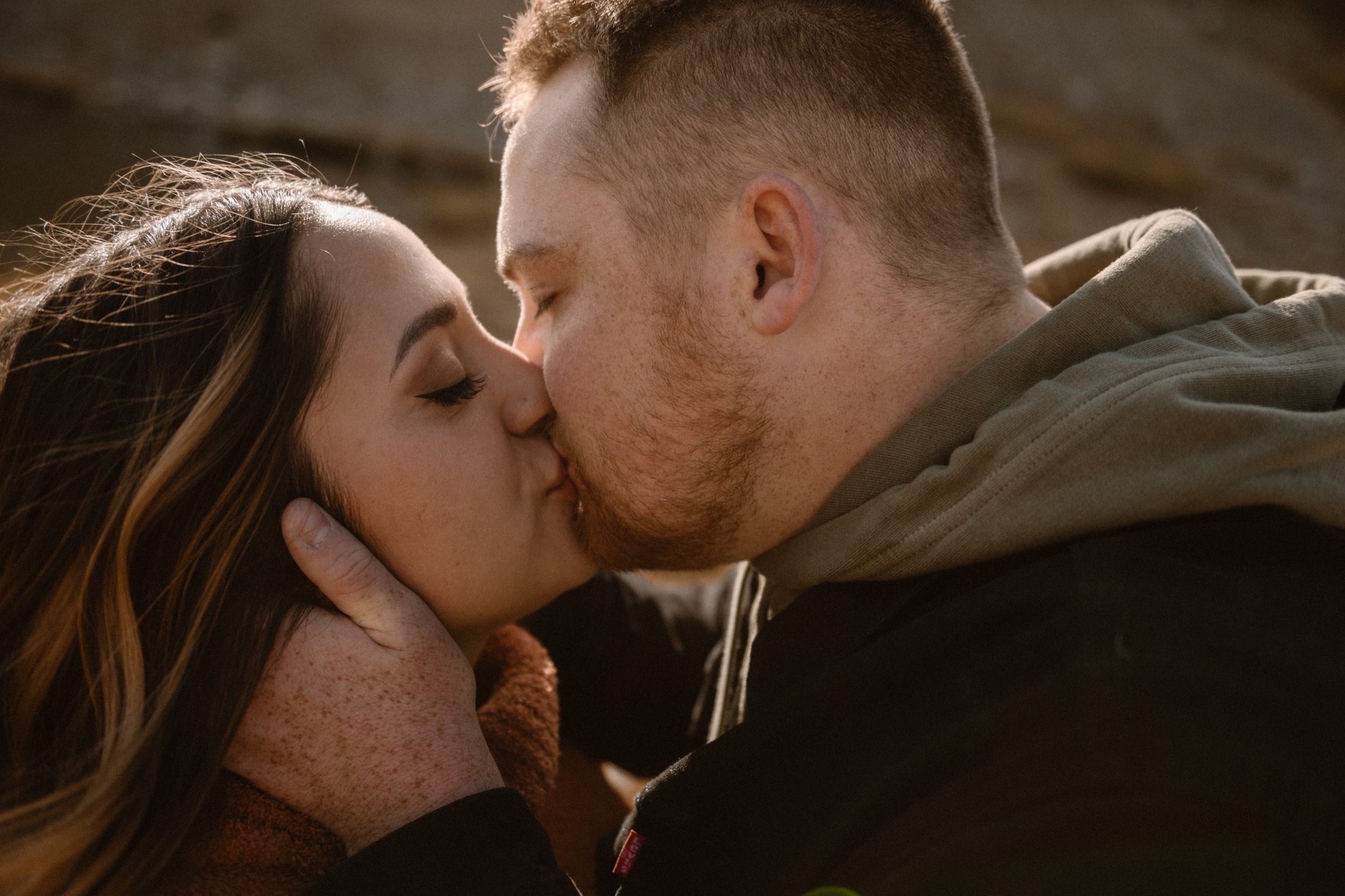 A Colorado engaged couple poses for their engagement photos at Loveland Pass, Colorado. Photos by Denver Elopement Photographer, Ashley Joyce Photography, 2022.