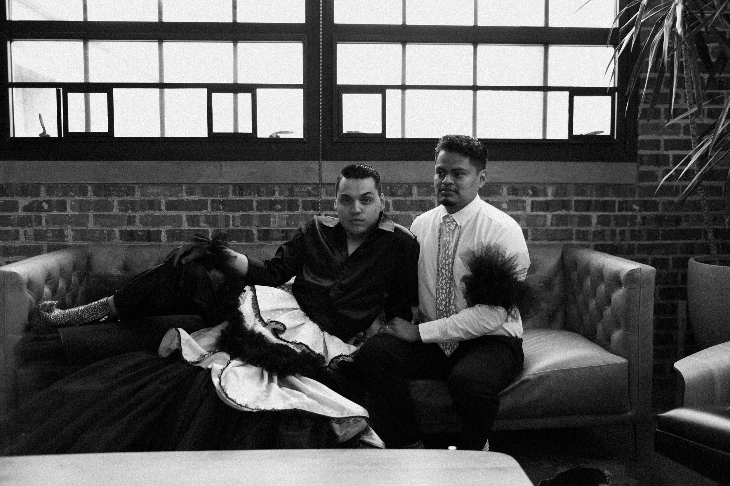 Photo of a Colorado elopement couple for their gay styled elopement. Photo by Denver elopement photographer, Ashley Joyce Photography, copyright 2021.