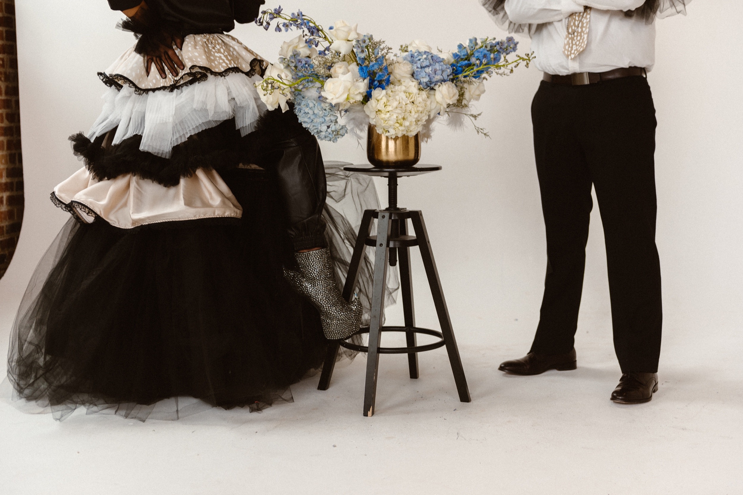 Photo of a Colorado elopement couple for their gay styled elopement. Photo by Denver elopement photographer, Ashley Joyce Photography, copyright 2021.