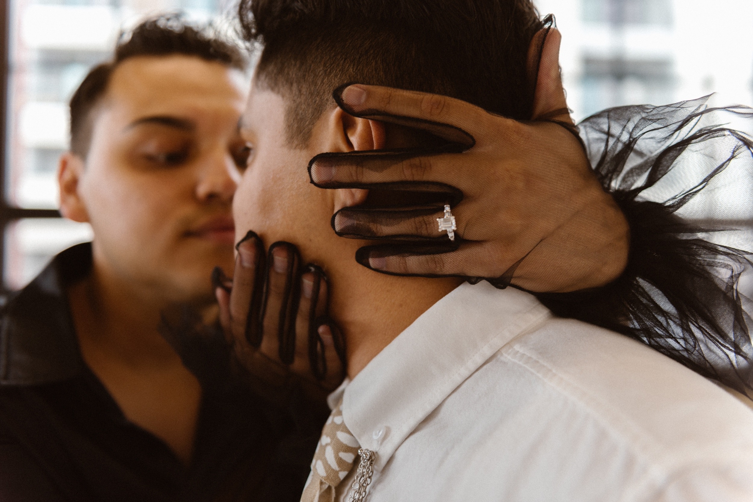 Photo of a Colorado elopement couple for their gay styled elopement. Photo by Denver elopement photographer, Ashley Joyce Photography, copyright 2021.