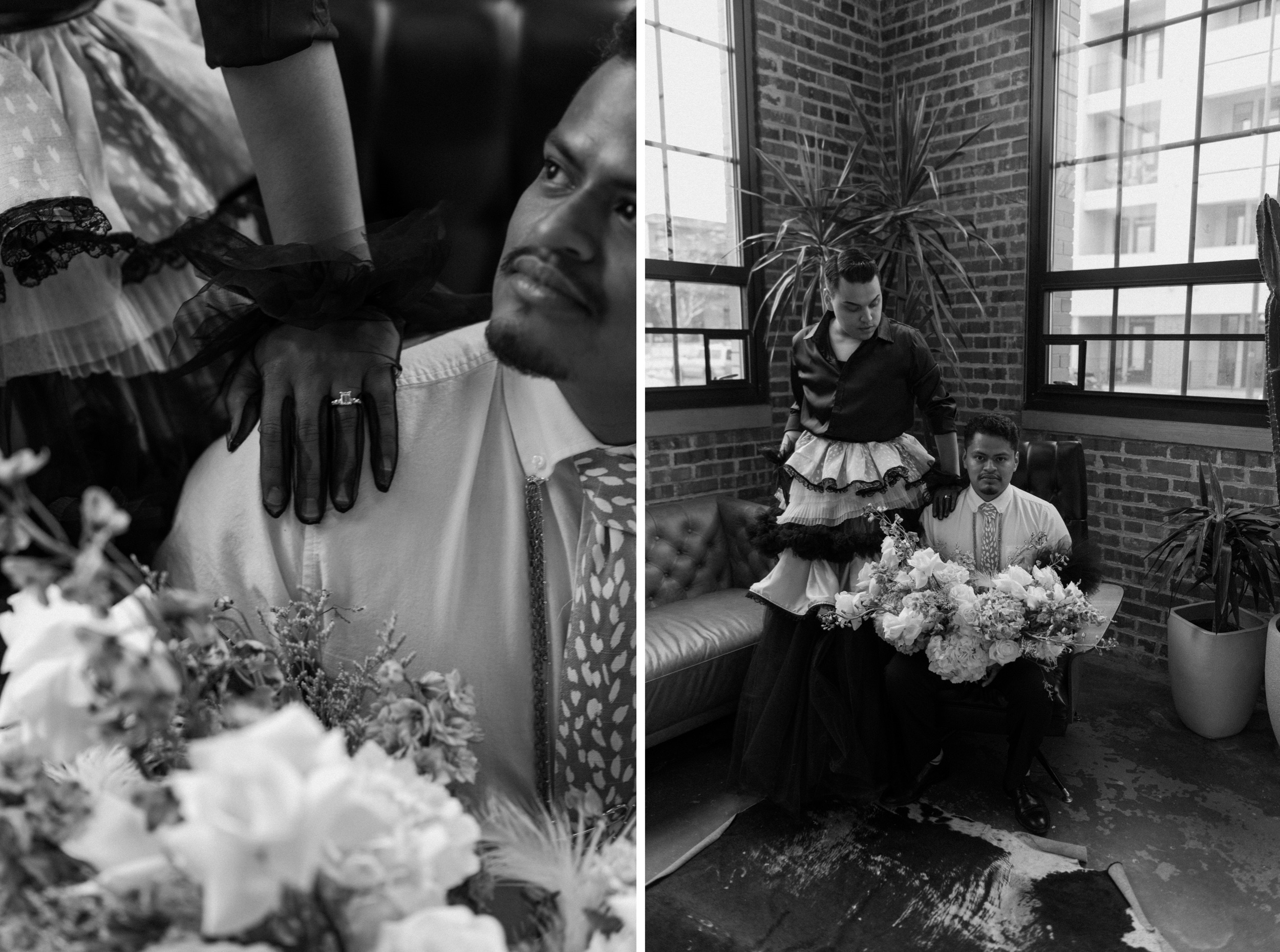 Photo of a Colorado elopement couple for their gay styled elopement. Photo by Denver elopement photographer, Ashley Joyce Photography, copyright 2021.
