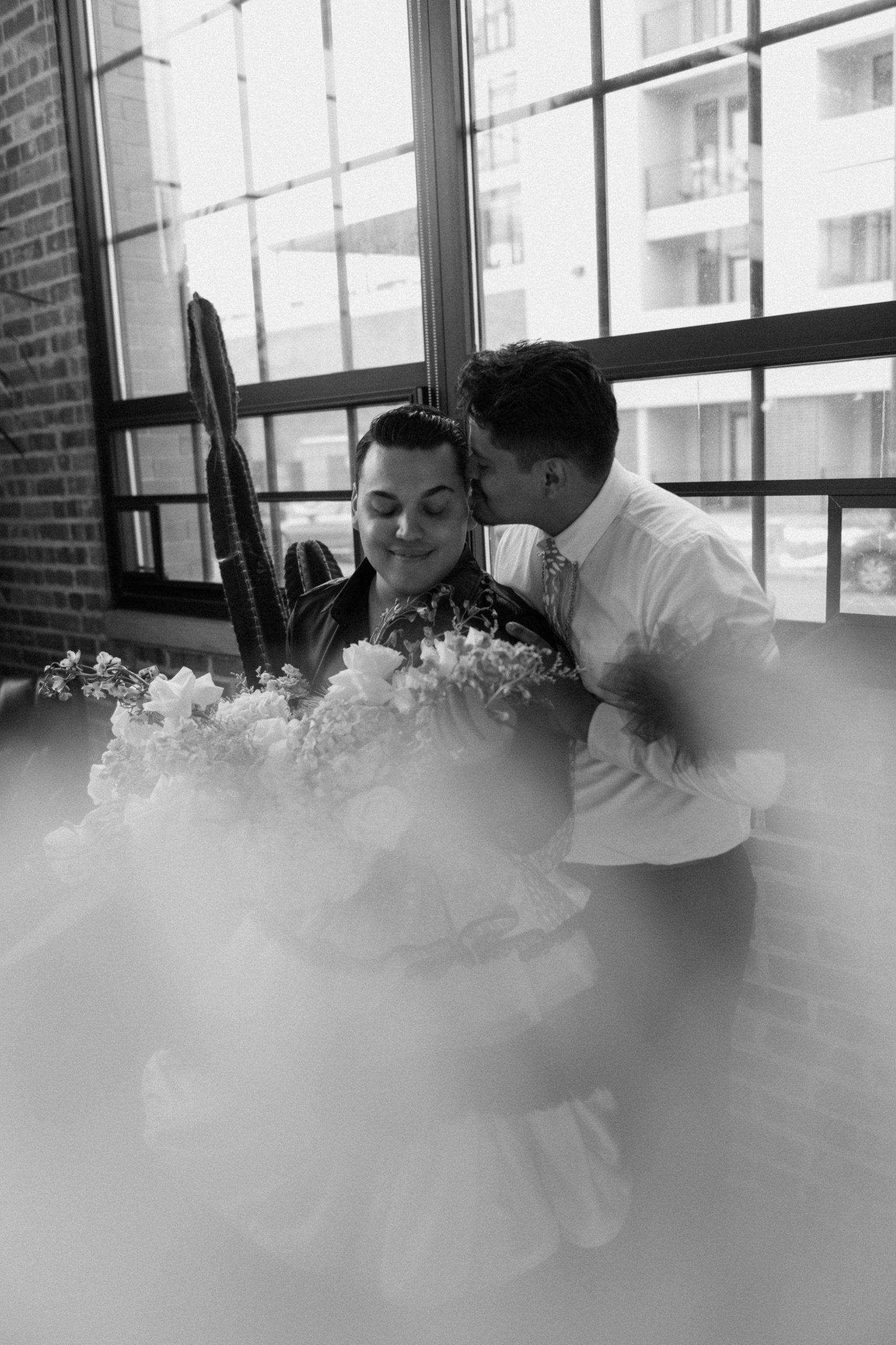 Photo of a Colorado elopement couple for their gay styled elopement. Photo by Denver elopement photographer, Ashley Joyce Photography, copyright 2021.