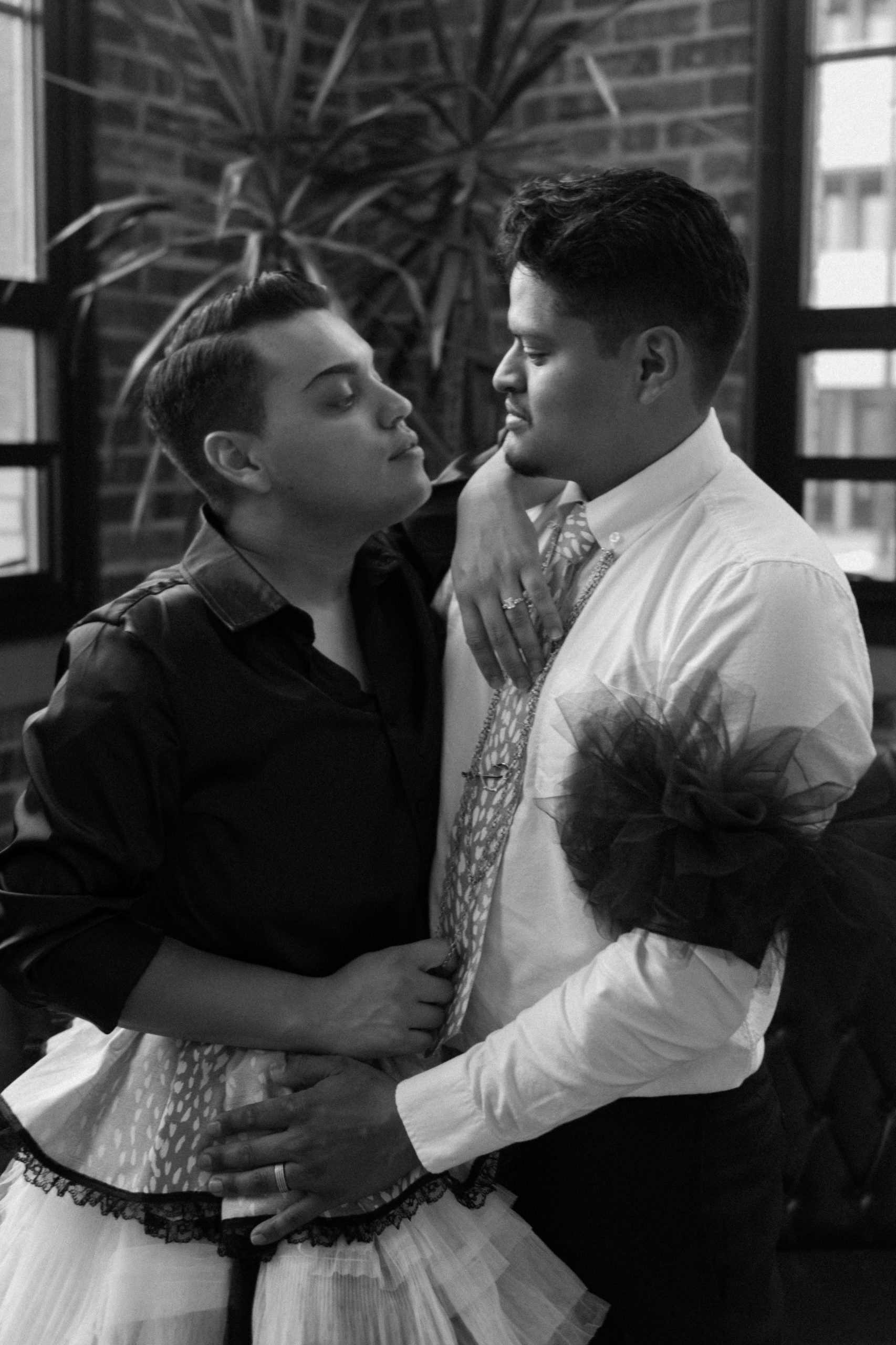 Photo of a Colorado elopement couple for their gay styled elopement. Photo by Denver elopement photographer, Ashley Joyce Photography, copyright 2021.