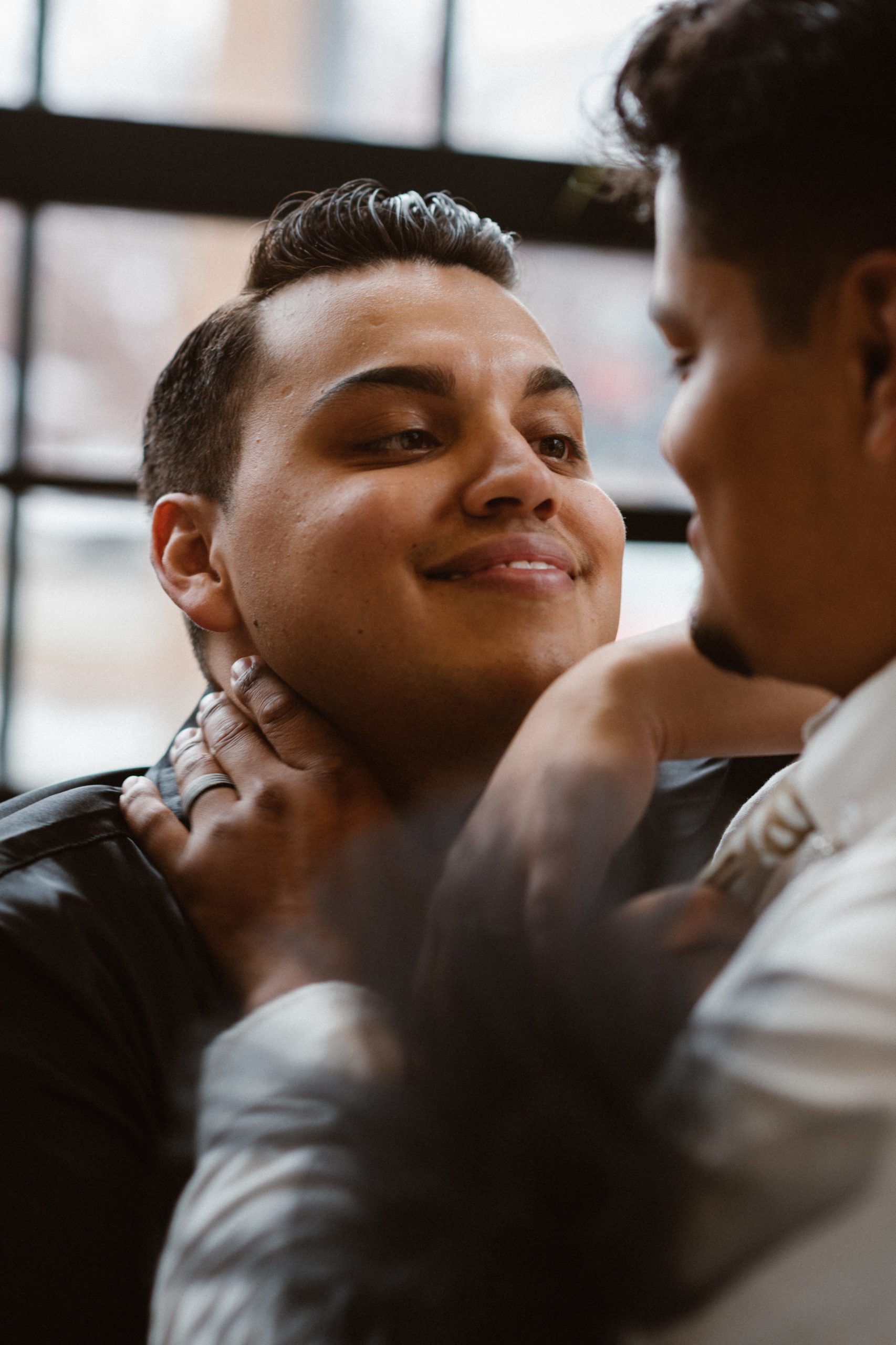 Photo of a Colorado elopement couple for their gay styled elopement. Photo by Denver elopement photographer, Ashley Joyce Photography, copyright 2021.