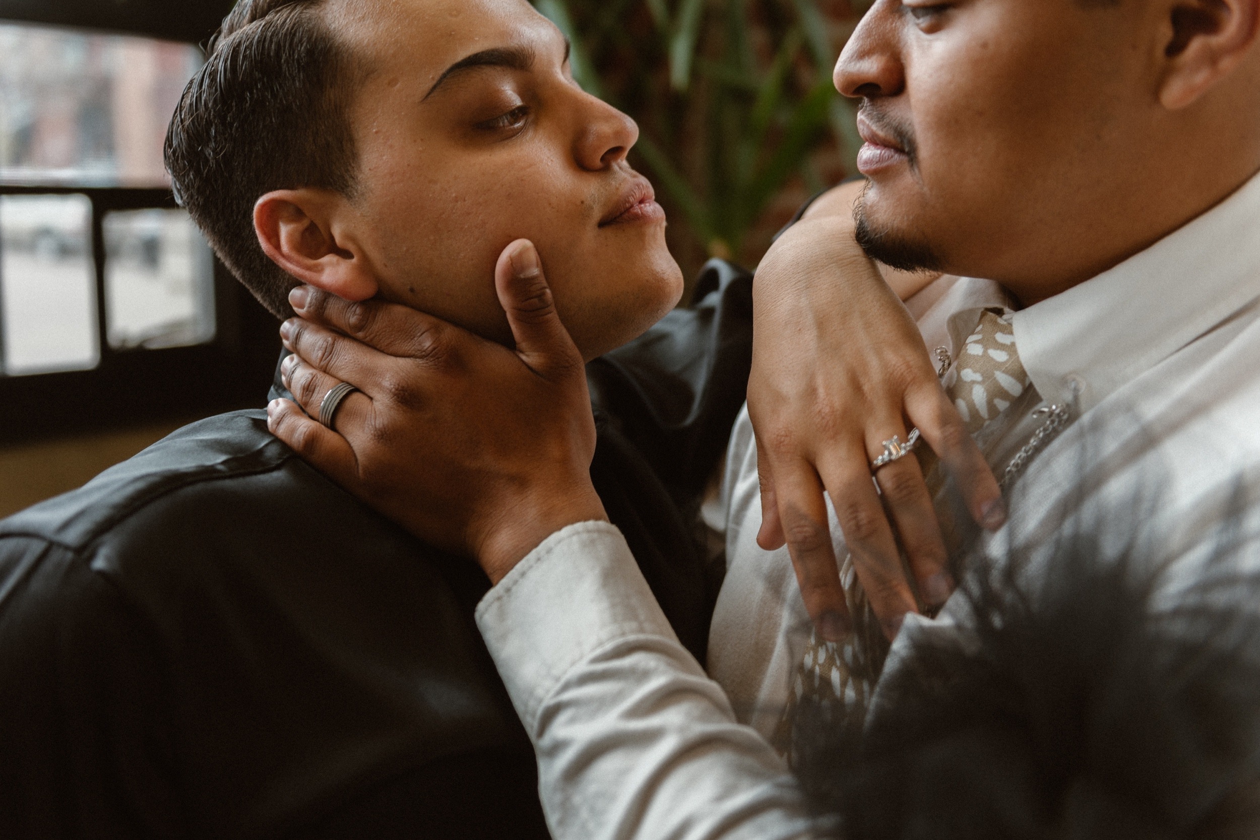 Photo of a Colorado elopement couple for their gay styled elopement. Photo by Denver elopement photographer, Ashley Joyce Photography, copyright 2021.