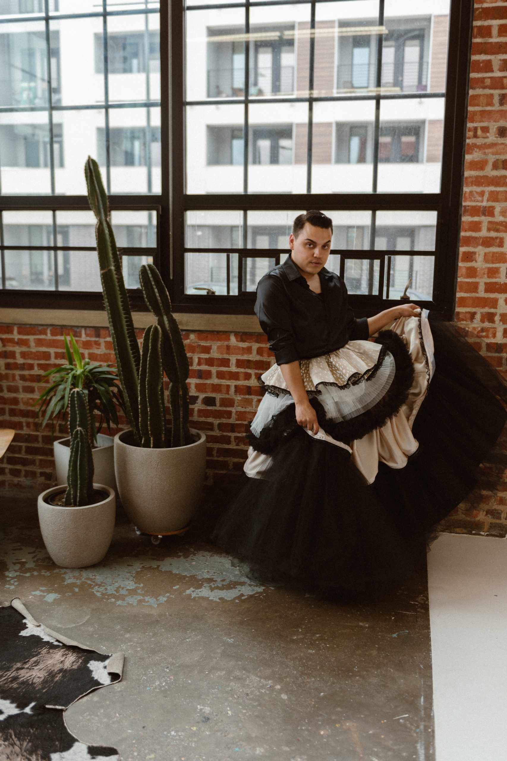 Photo of a Colorado elopement couple for their gay styled elopement. Photo by Denver elopement photographer, Ashley Joyce Photography, copyright 2021.