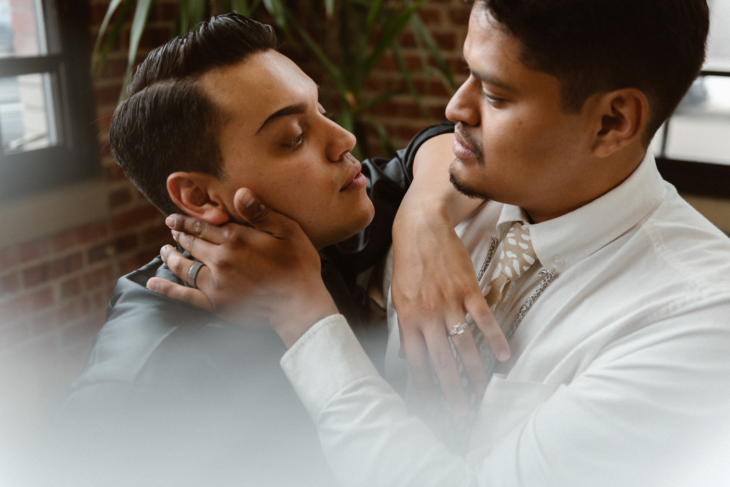 Photo of a Colorado elopement couple for their gay styled elopement. Photo by Denver elopement photographer, Ashley Joyce Photography, copyright 2021.