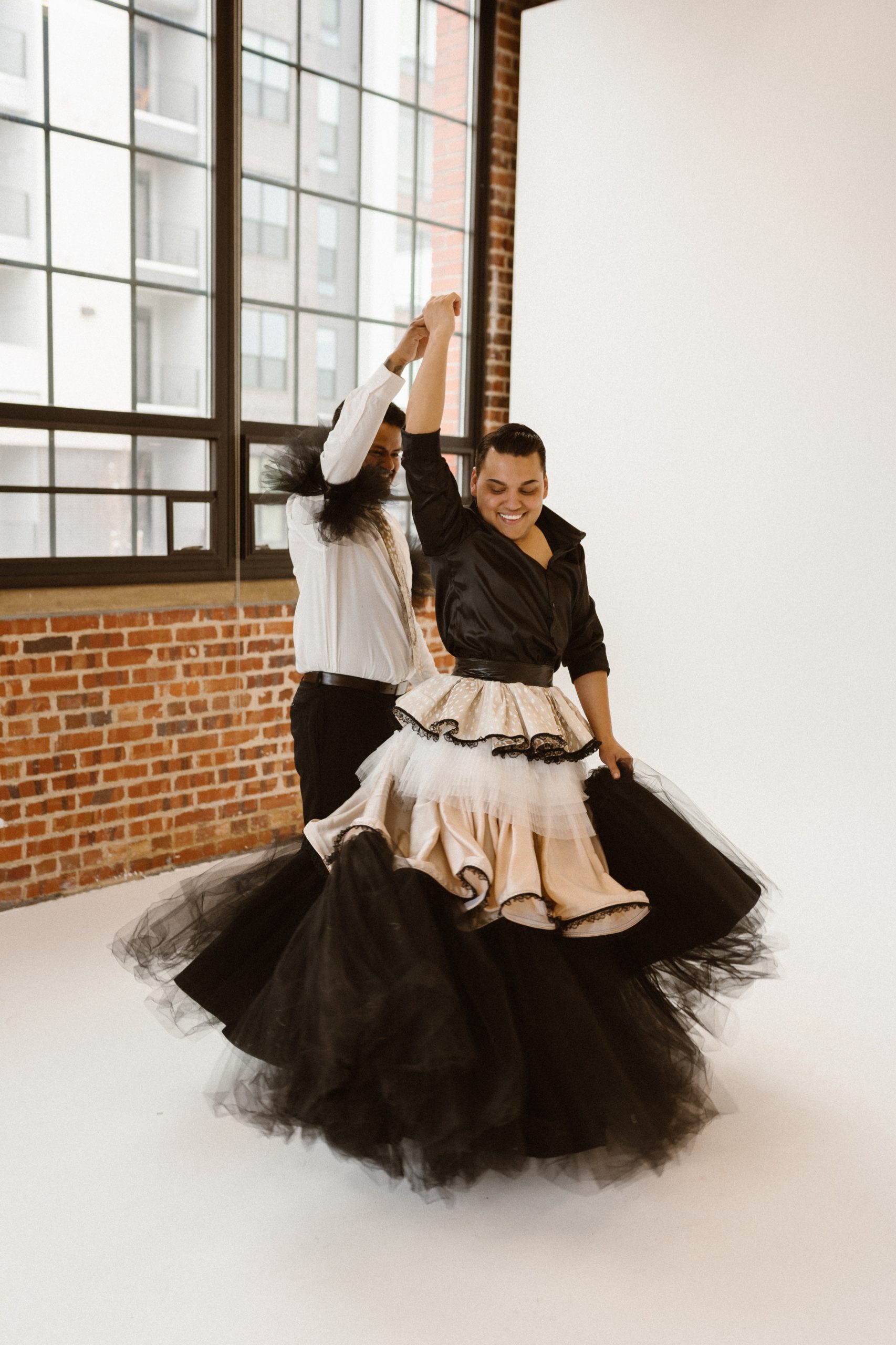 Photo of a Colorado elopement couple for their gay styled elopement. Photo by Denver elopement photographer, Ashley Joyce Photography, copyright 2021.