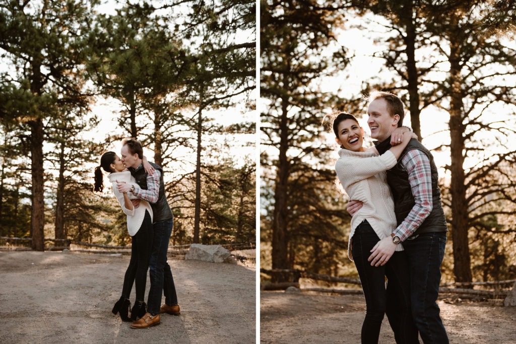 Lost Gulch Overlook Chautauqua Park Engagement Photos Ashley Joyce Photography 2020