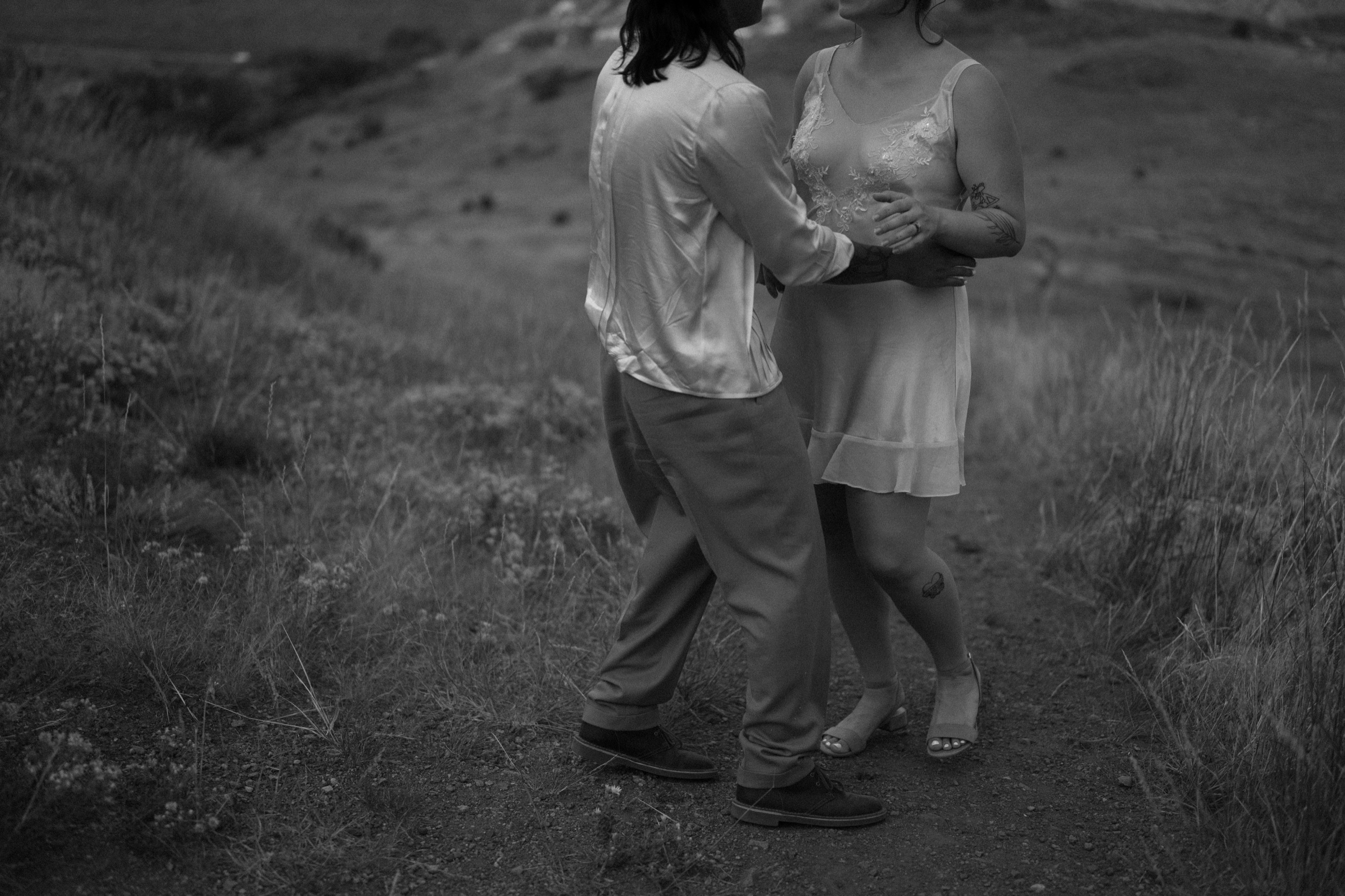 Colorado vow renewal in Morrison, Colorado. A Colorado married couple performs their vow renewal on a sunny summer day near Denver, Colorado. Photos by Denver elopement photographer, Ashley Joyce Photography, copyright 2022.