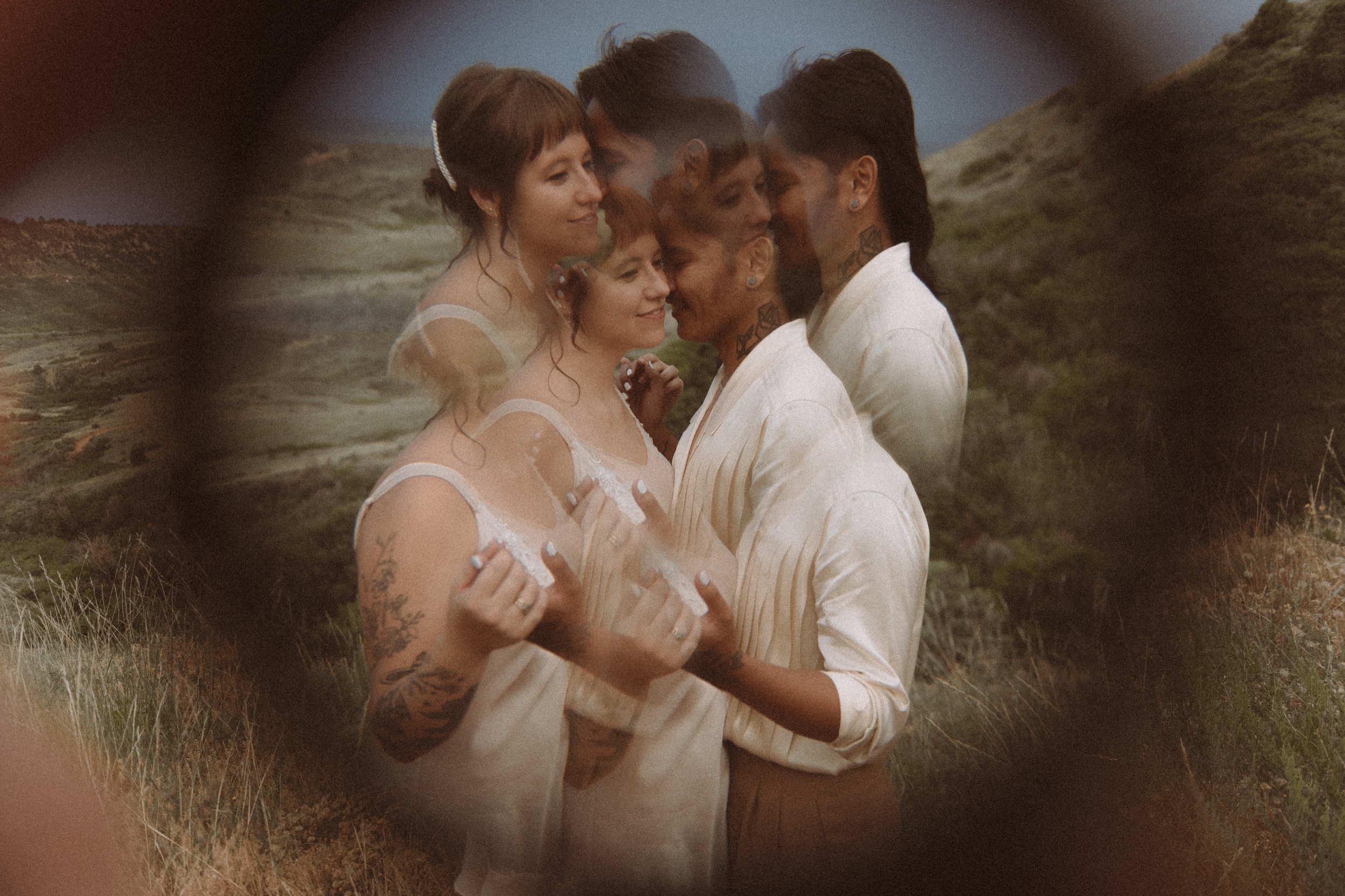 Colorado vow renewal in Morrison, Colorado. A Colorado married couple performs their vow renewal on a sunny summer day near Denver, Colorado. Photos by Denver elopement photographer, Ashley Joyce Photography, copyright 2022.
