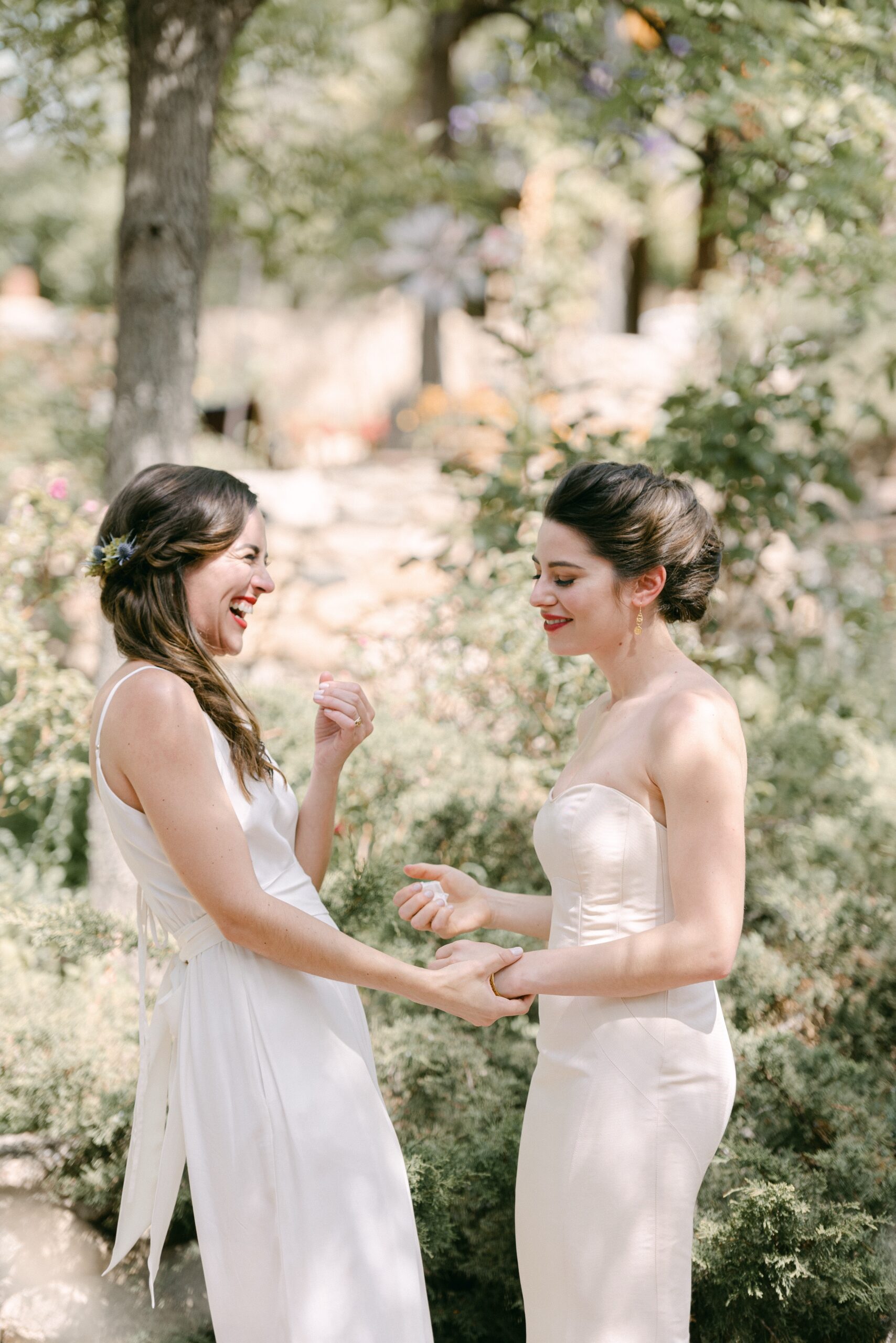 Photos of a Santa Fe elopement that took place at Inn of the Turquoise Bear in the heart of Santa Fe, New Mexico. Photo by Colorado wedding photographer, Ashley Joyce.