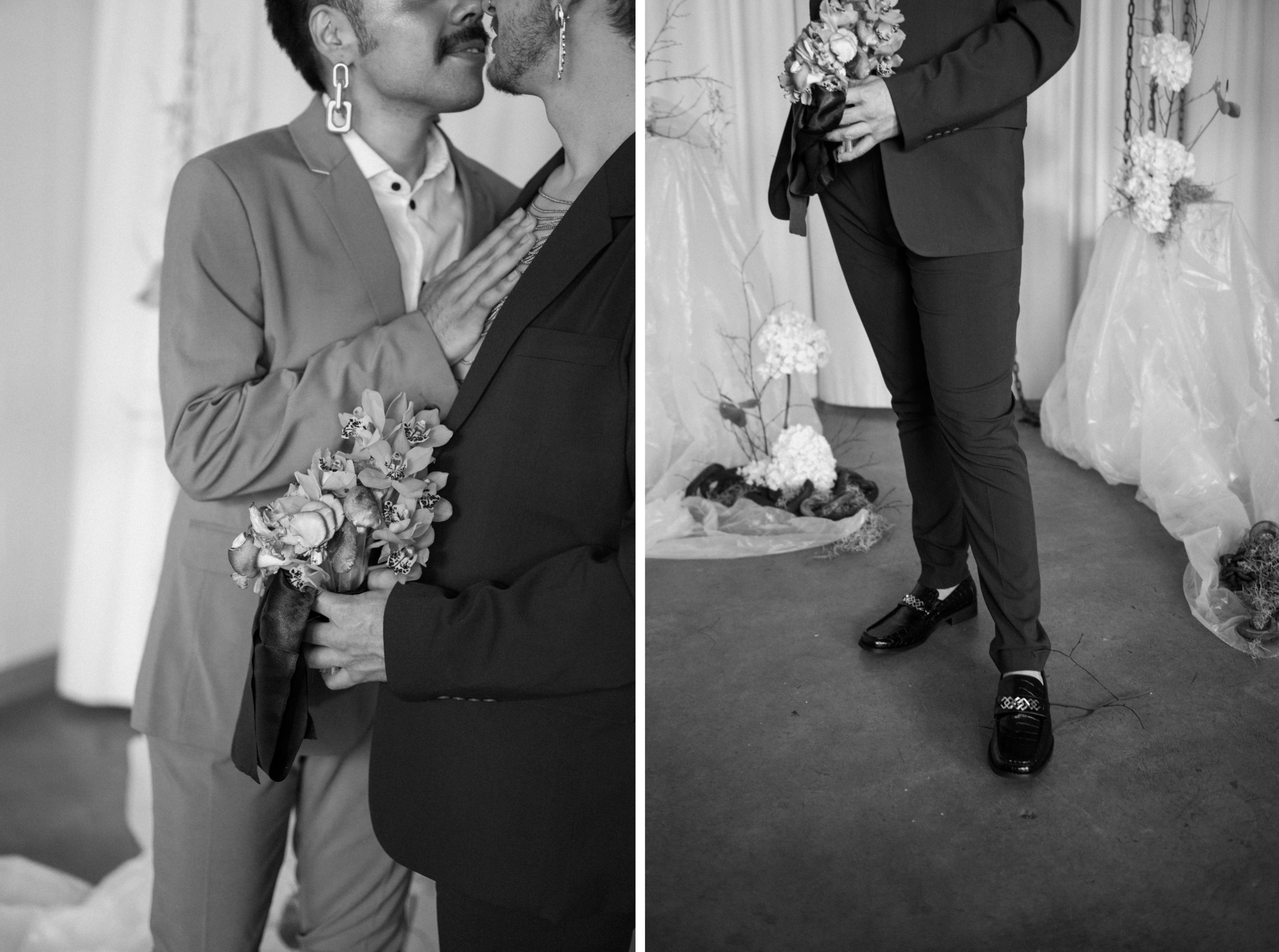 Romantic editorial wedding shoot that took place in Albuquerque, New Mexico. Editorial photos by Ashley Joyce.