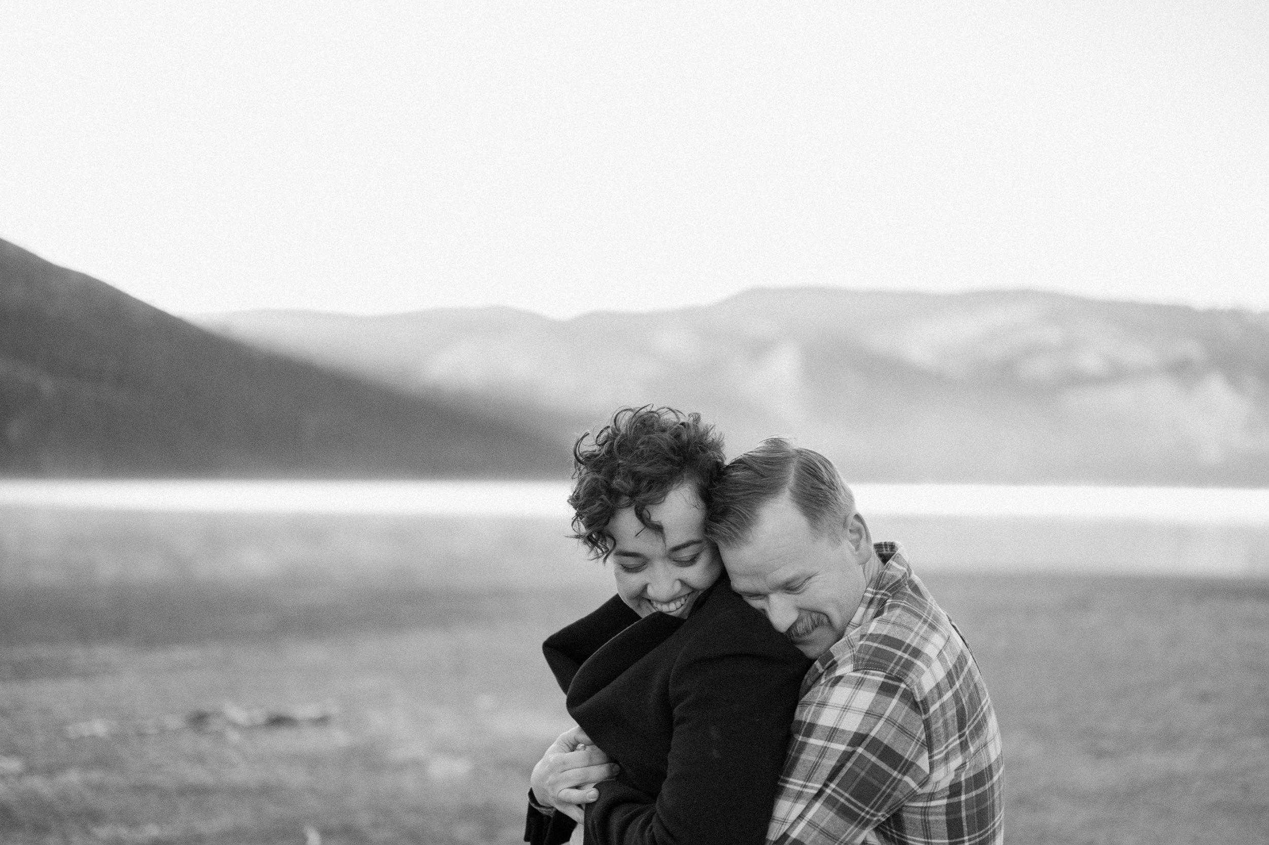 A candid Durango Colorado engagement session at sunrise at Vallecito Lake — Ashley Joyce: Colorado Wedding Photographer