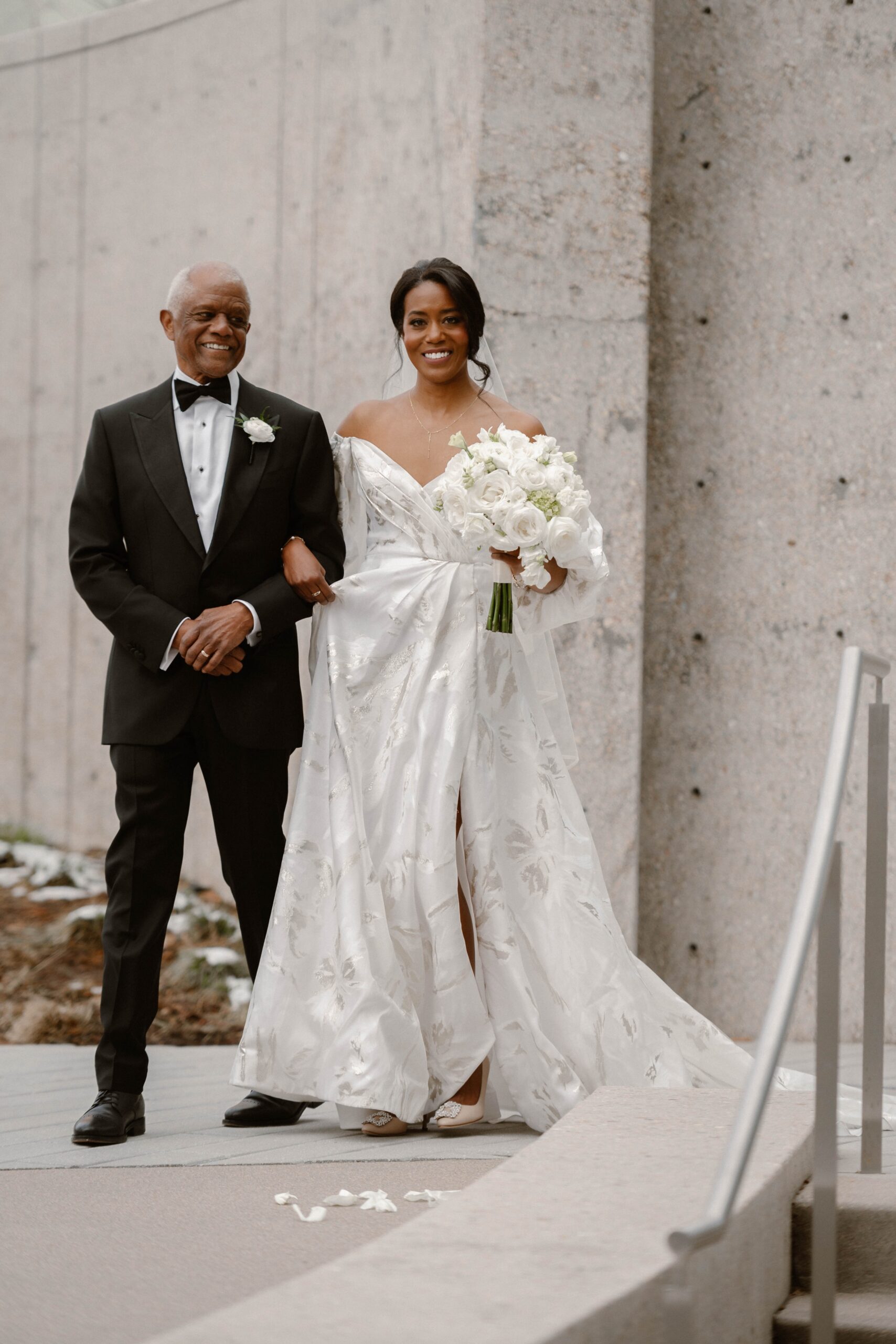 Denver wedding photos taken at the Denver Art Museum. Photo by Durango and Telluride wedding photographer Ashley Joyce.