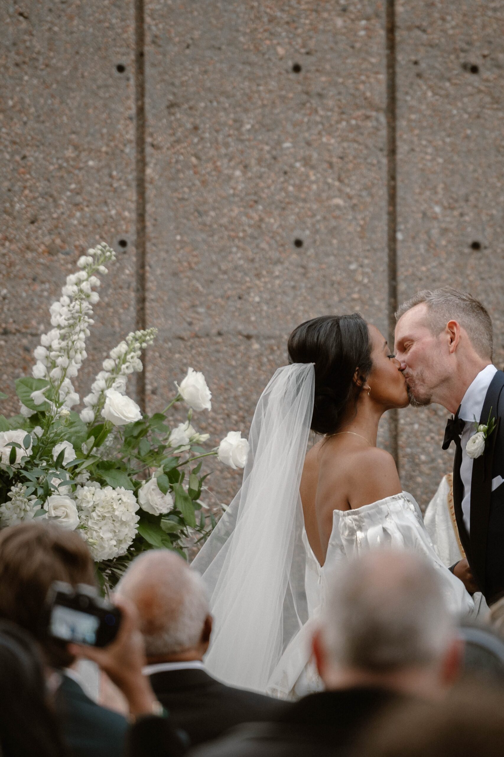 Denver wedding photos taken at the Denver Art Museum. Photo by Durango and Telluride wedding photographer Ashley Joyce.