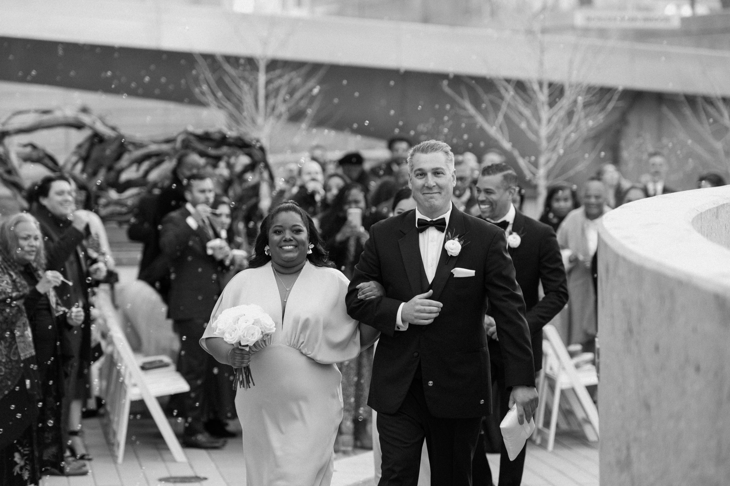 Denver wedding photos taken at the Denver Art Museum. Photo by Durango and Telluride wedding photographer Ashley Joyce.