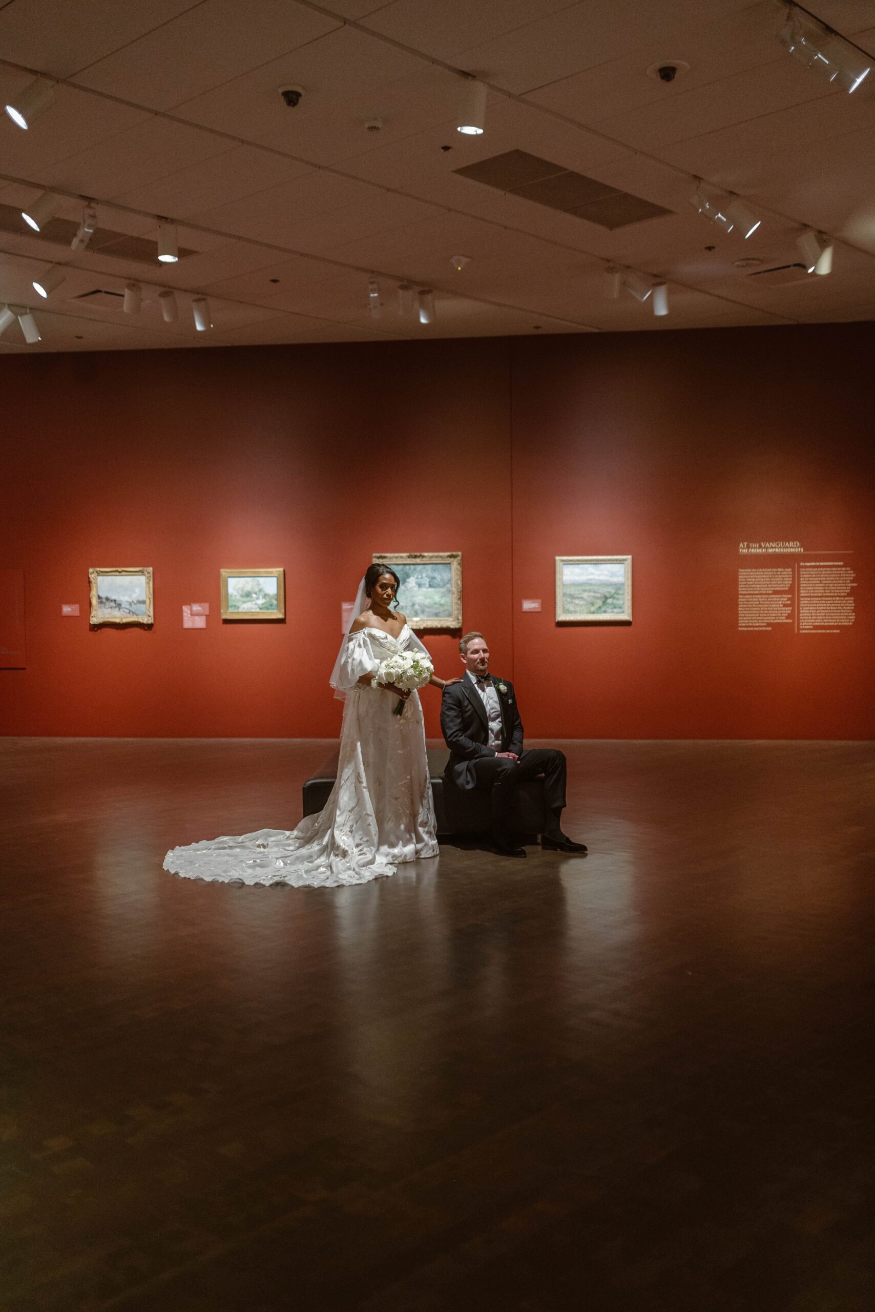 Denver wedding photos taken at the Denver Art Museum. Photo by Durango and Telluride wedding photographer Ashley Joyce.