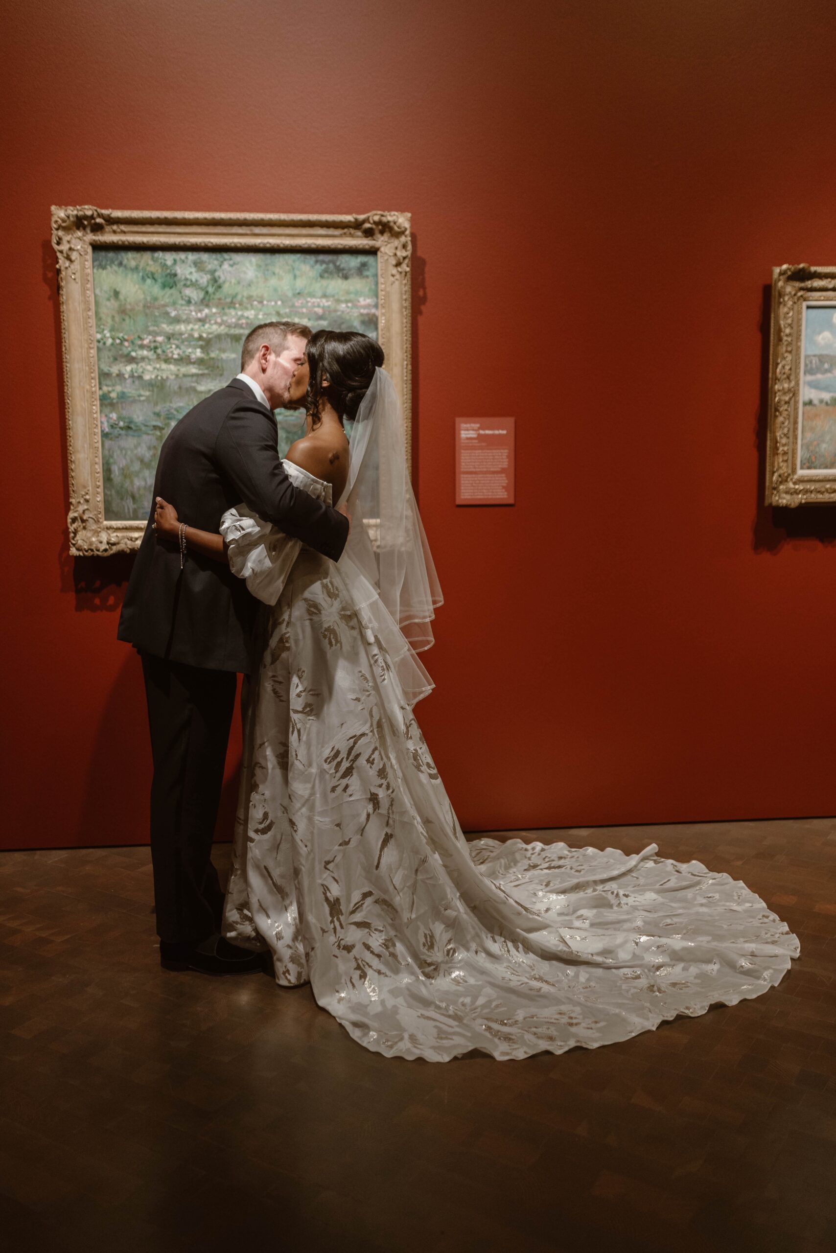 Denver wedding photos taken at the Denver Art Museum. Photo by Durango and Telluride wedding photographer Ashley Joyce.