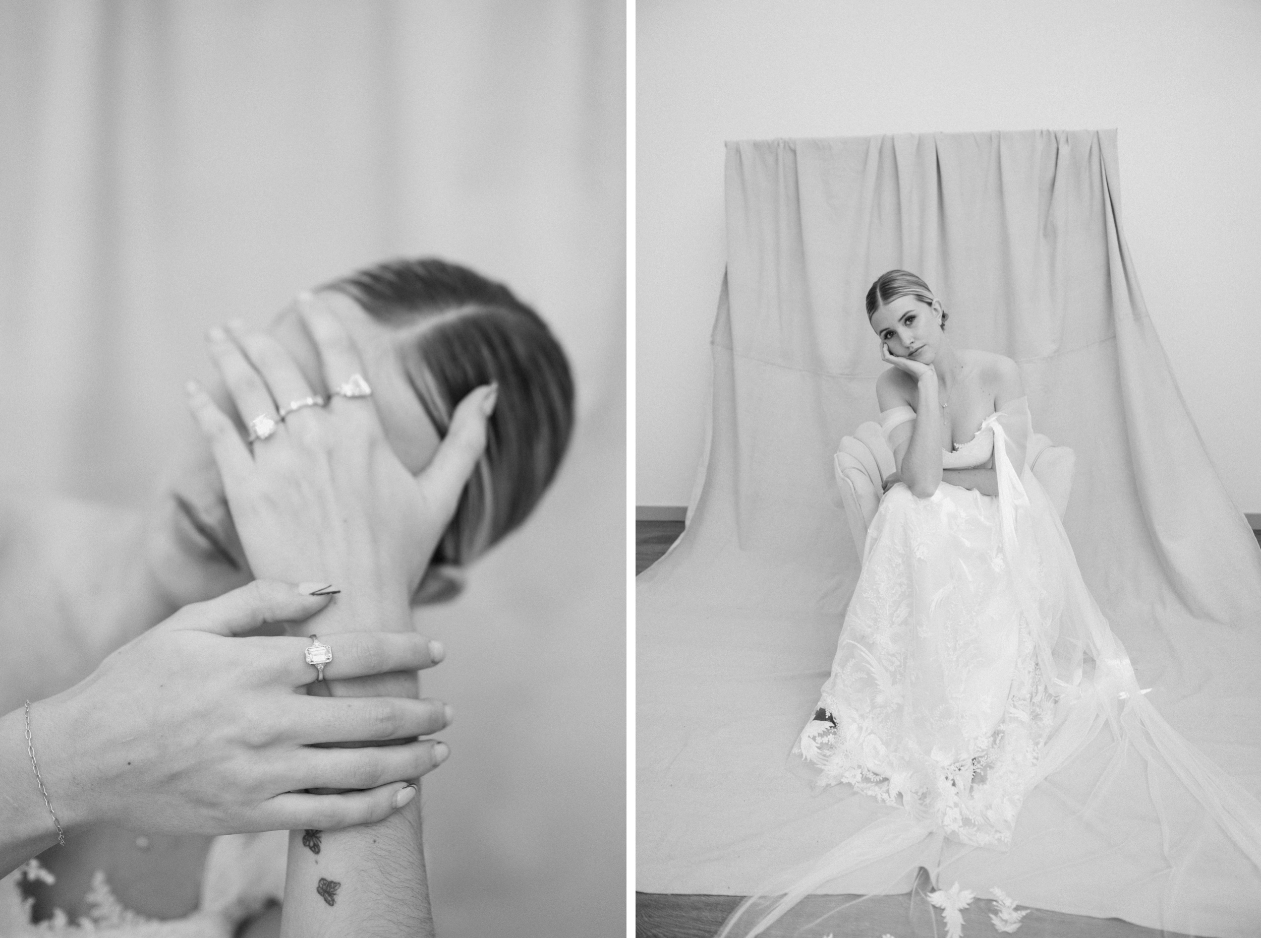 Elegant bridal photos by Colorado wedding photographer Ashley Joyce