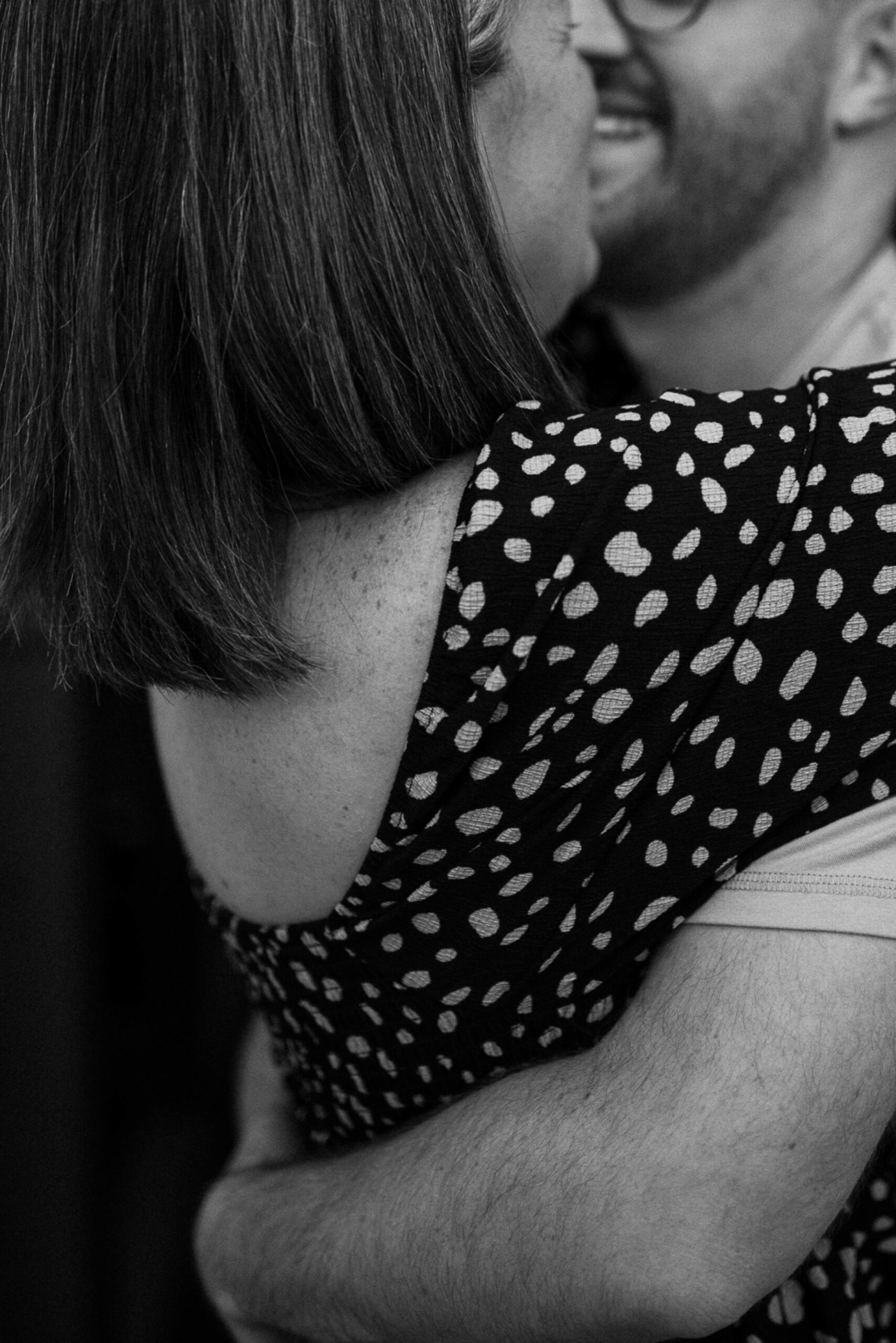 Engagement photos taken in downtown Taos, New Mexico. Photos by Telluride wedding photographer Ashley Joyce Photography.