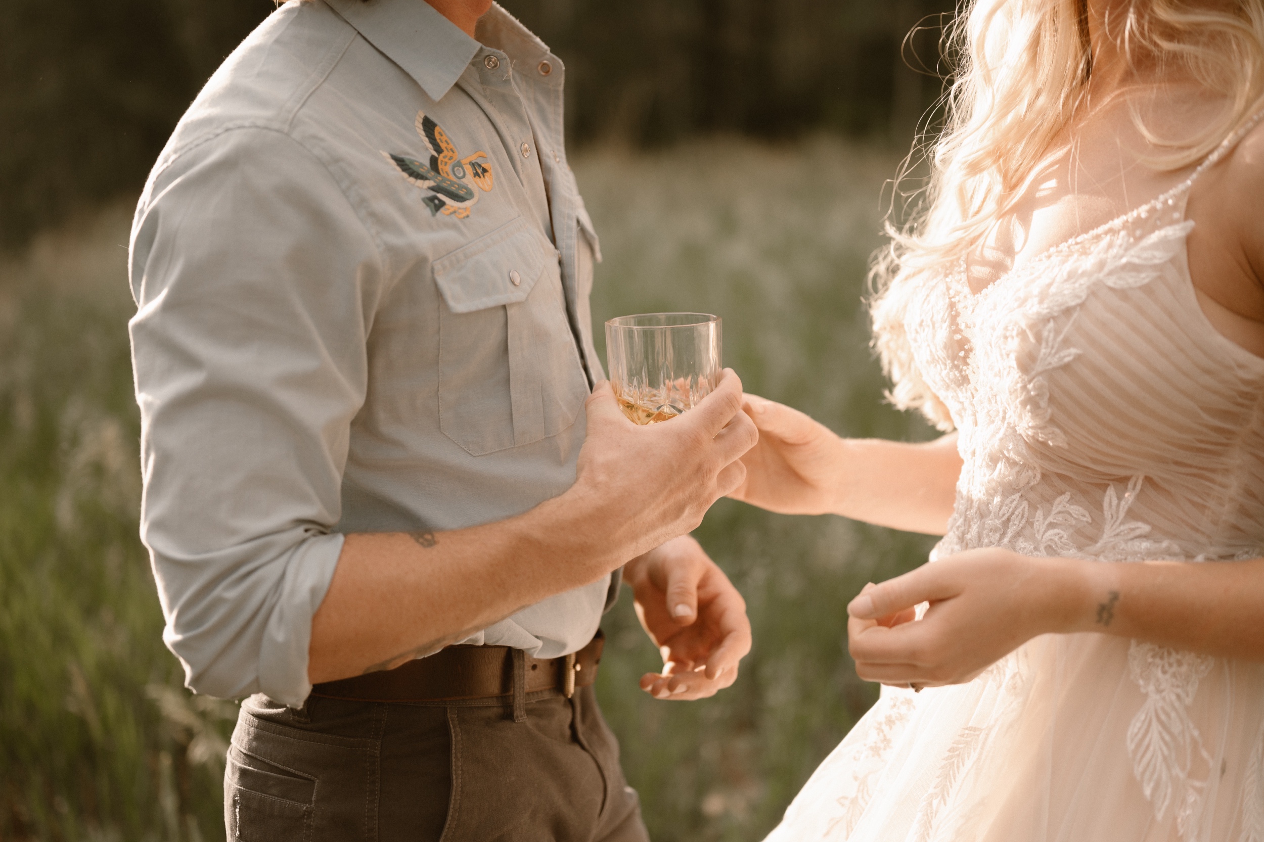 A couple hosts an intimate Durango wedding, photographed by Durango wedding photographer, Ashley Joyce Photography.