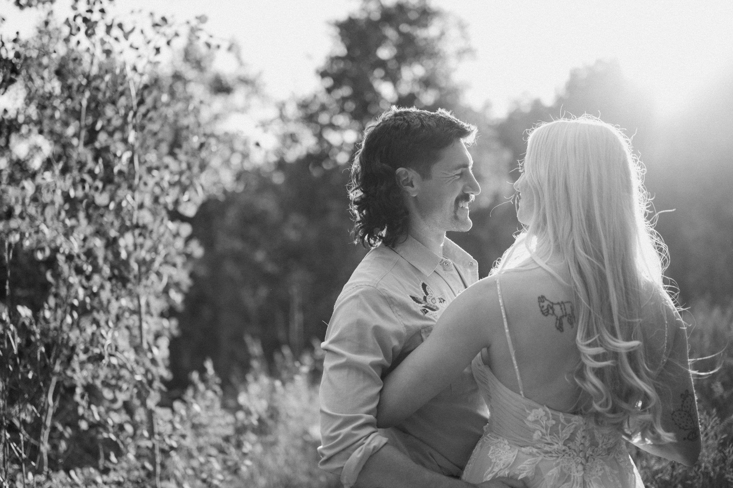 A couple hosts an intimate Durango wedding, photographed by Durango wedding photographer, Ashley Joyce Photography.