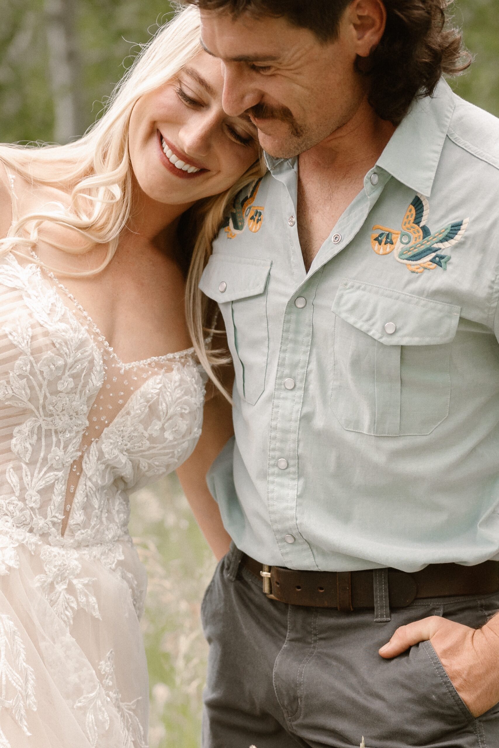 A couple hosts an intimate Durango wedding, photographed by Durango wedding photographer, Ashley Joyce Photography.