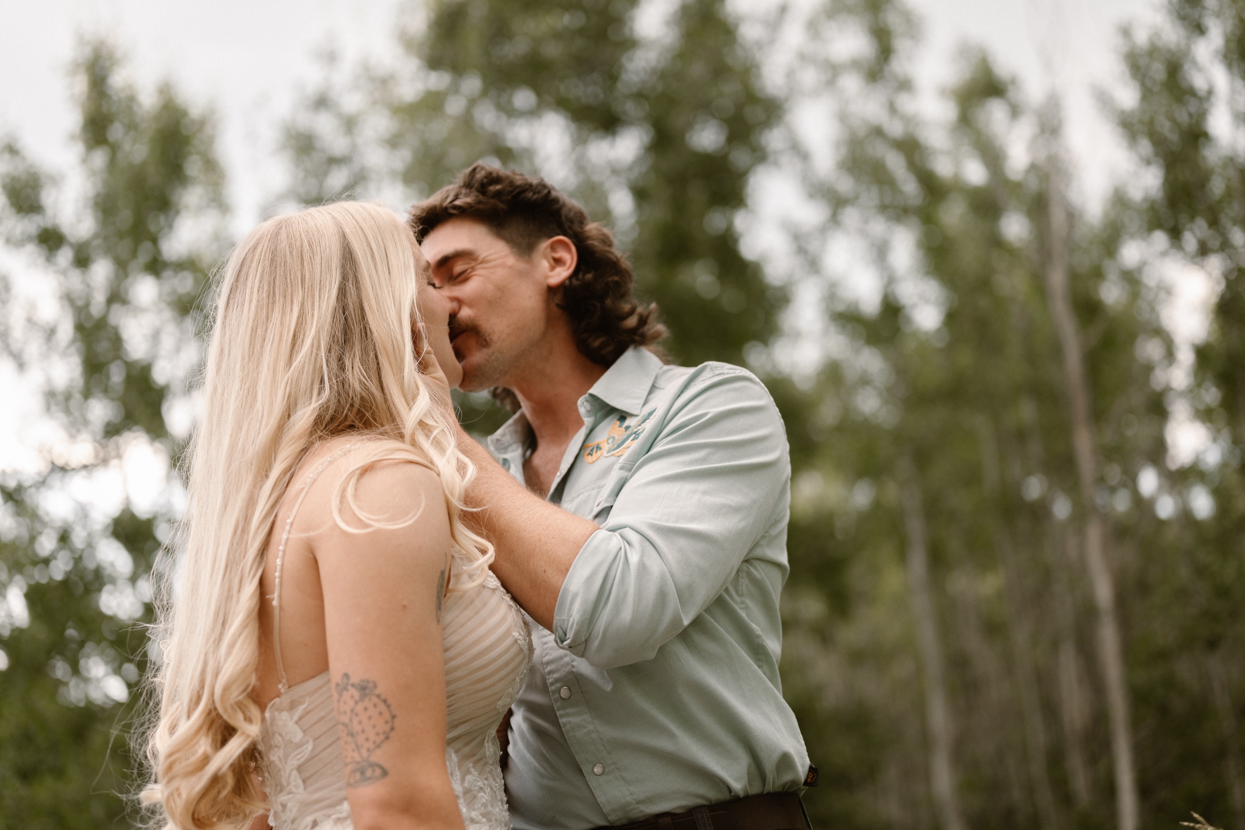 A couple hosts an intimate Durango wedding, photographed by Durango wedding photographer, Ashley Joyce Photography.