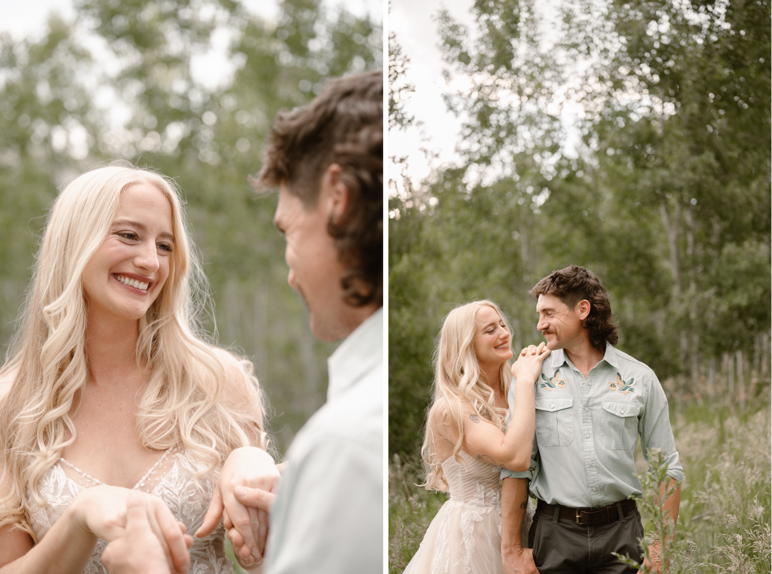 A couple hosts an intimate Durango wedding, photographed by Durango wedding photographer, Ashley Joyce Photography.