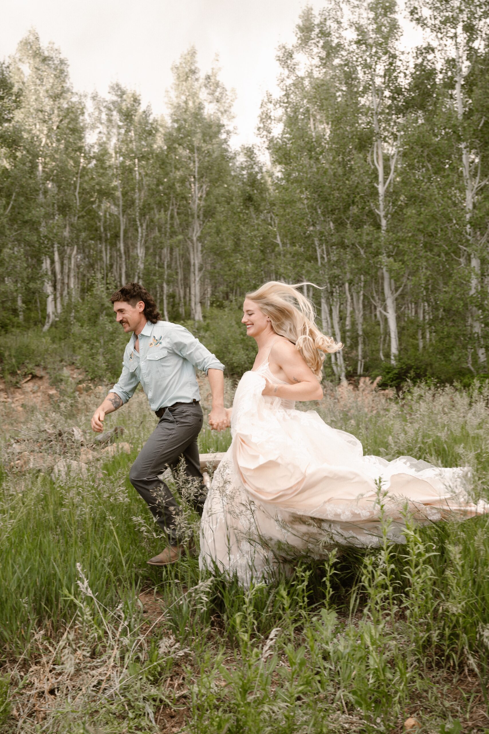 A couple hosts an intimate Durango wedding, photographed by Durango wedding photographer, Ashley Joyce Photography.