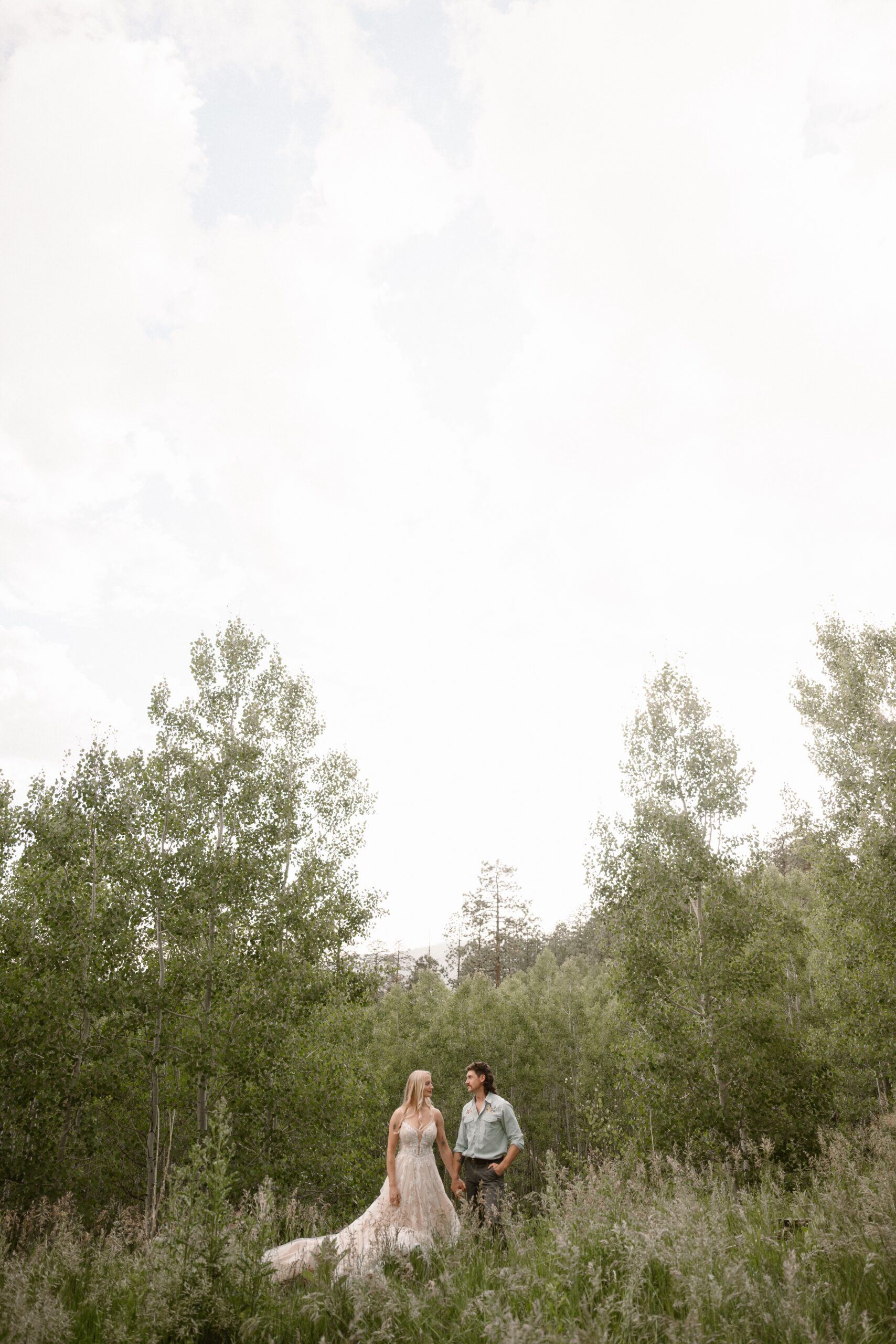 A couple hosts an intimate Durango wedding, photographed by Durango wedding photographer, Ashley Joyce Photography.