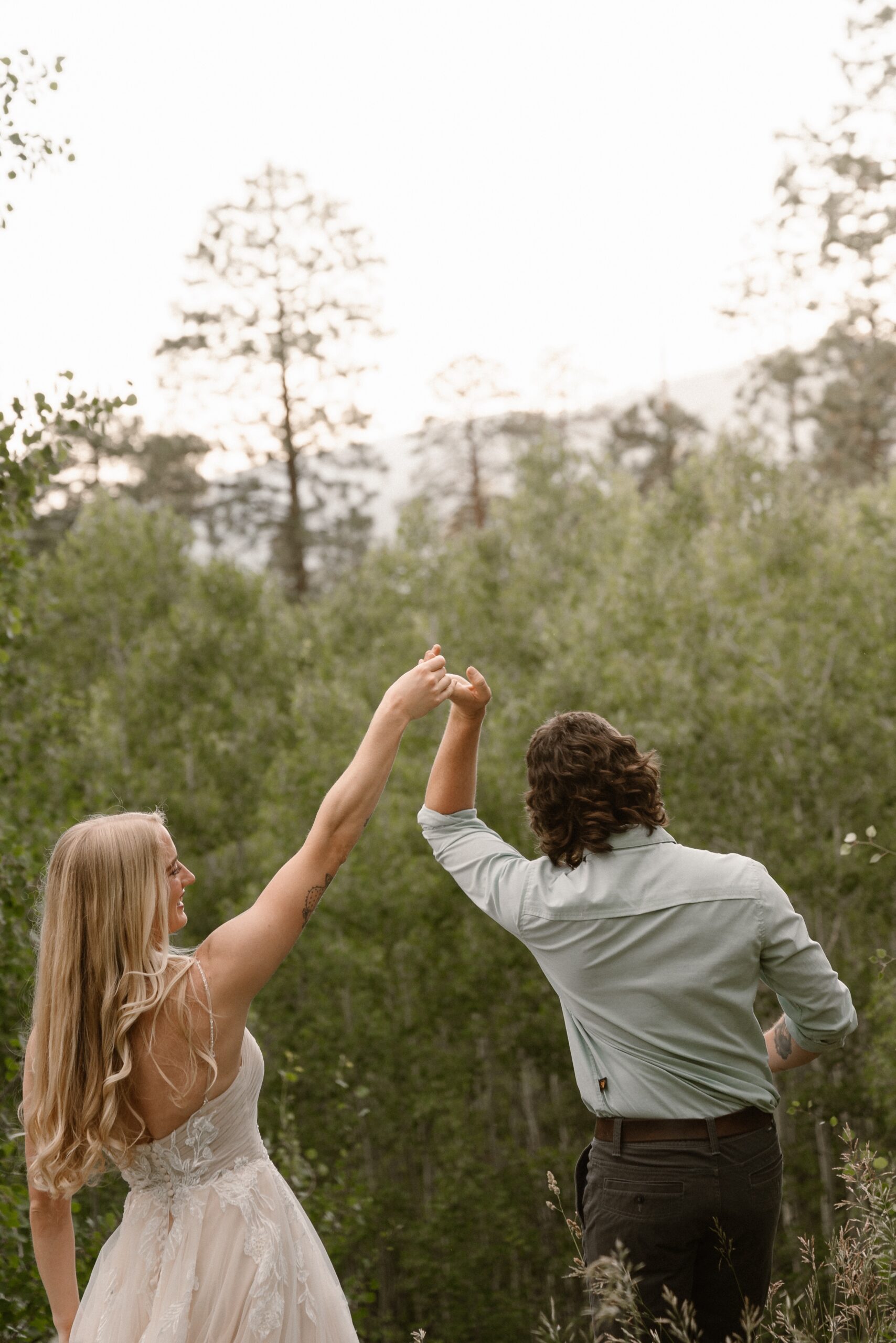 A couple hosts an intimate Durango wedding, photographed by Durango wedding photographer, Ashley Joyce Photography.