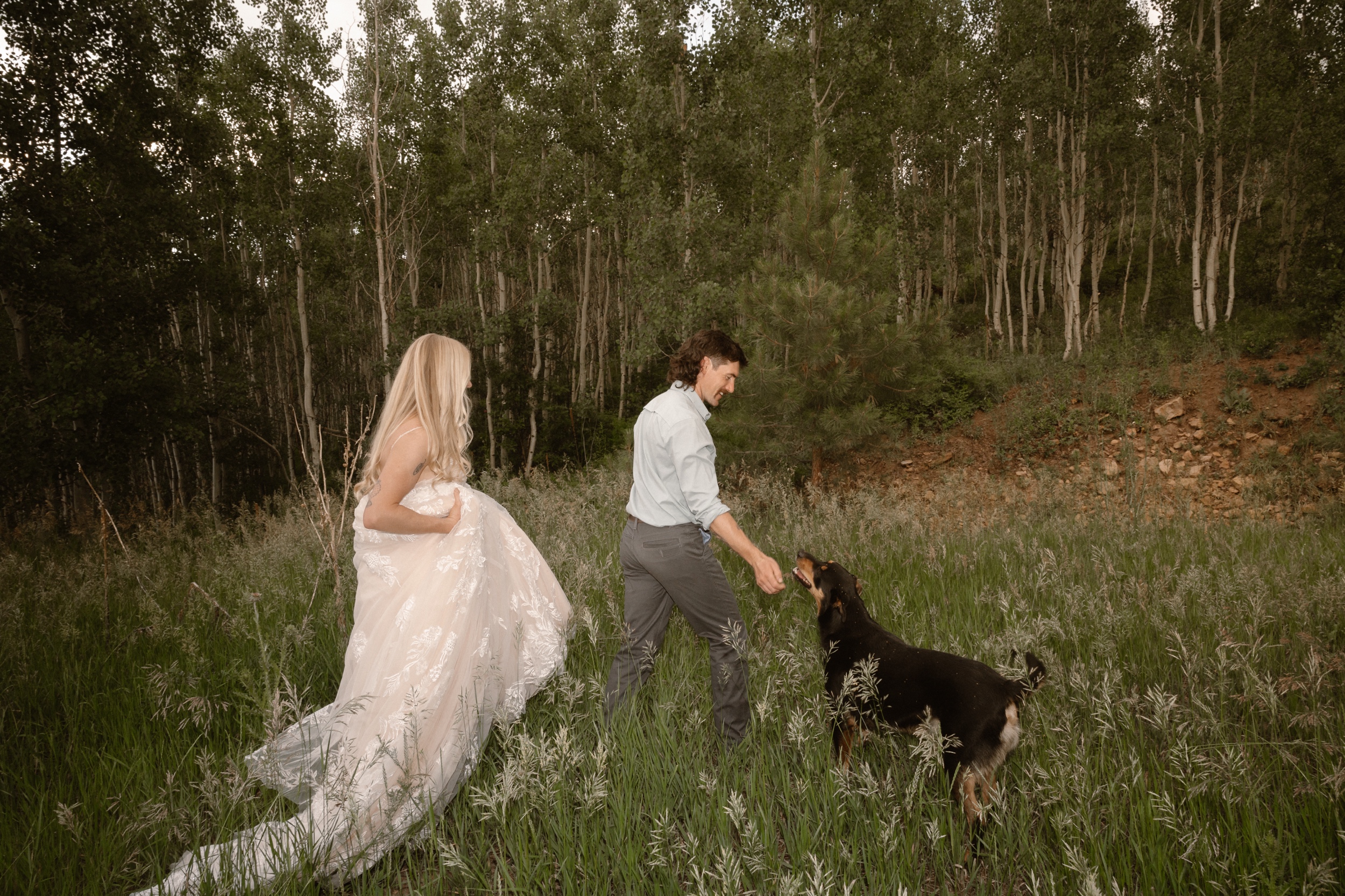 A couple hosts an intimate Durango wedding, photographed by Durango wedding photographer, Ashley Joyce Photography.