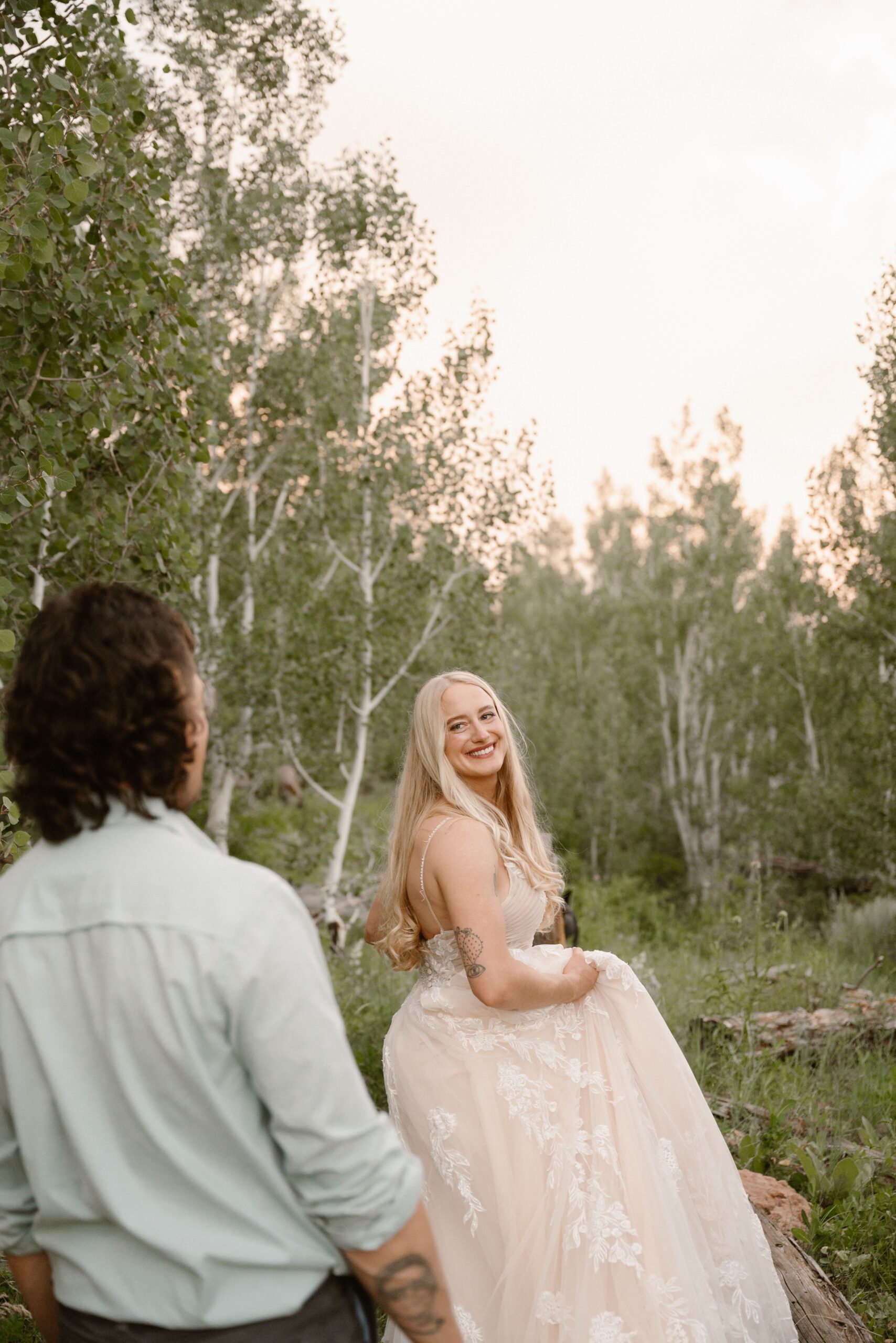 A couple hosts an intimate Durango wedding, photographed by Durango wedding photographer, Ashley Joyce Photography.