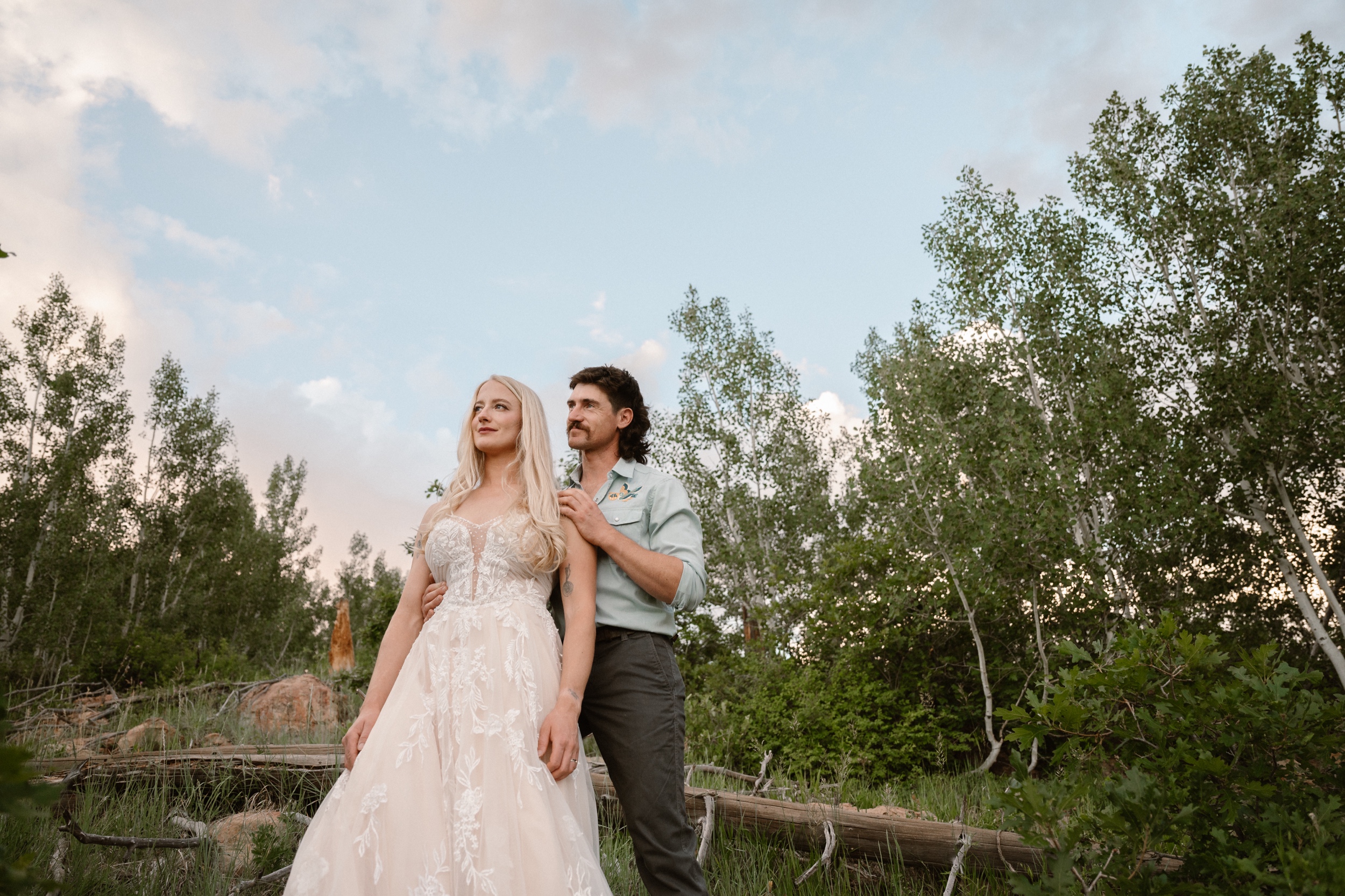 A couple hosts an intimate Durango wedding, photographed by Durango wedding photographer, Ashley Joyce Photography.