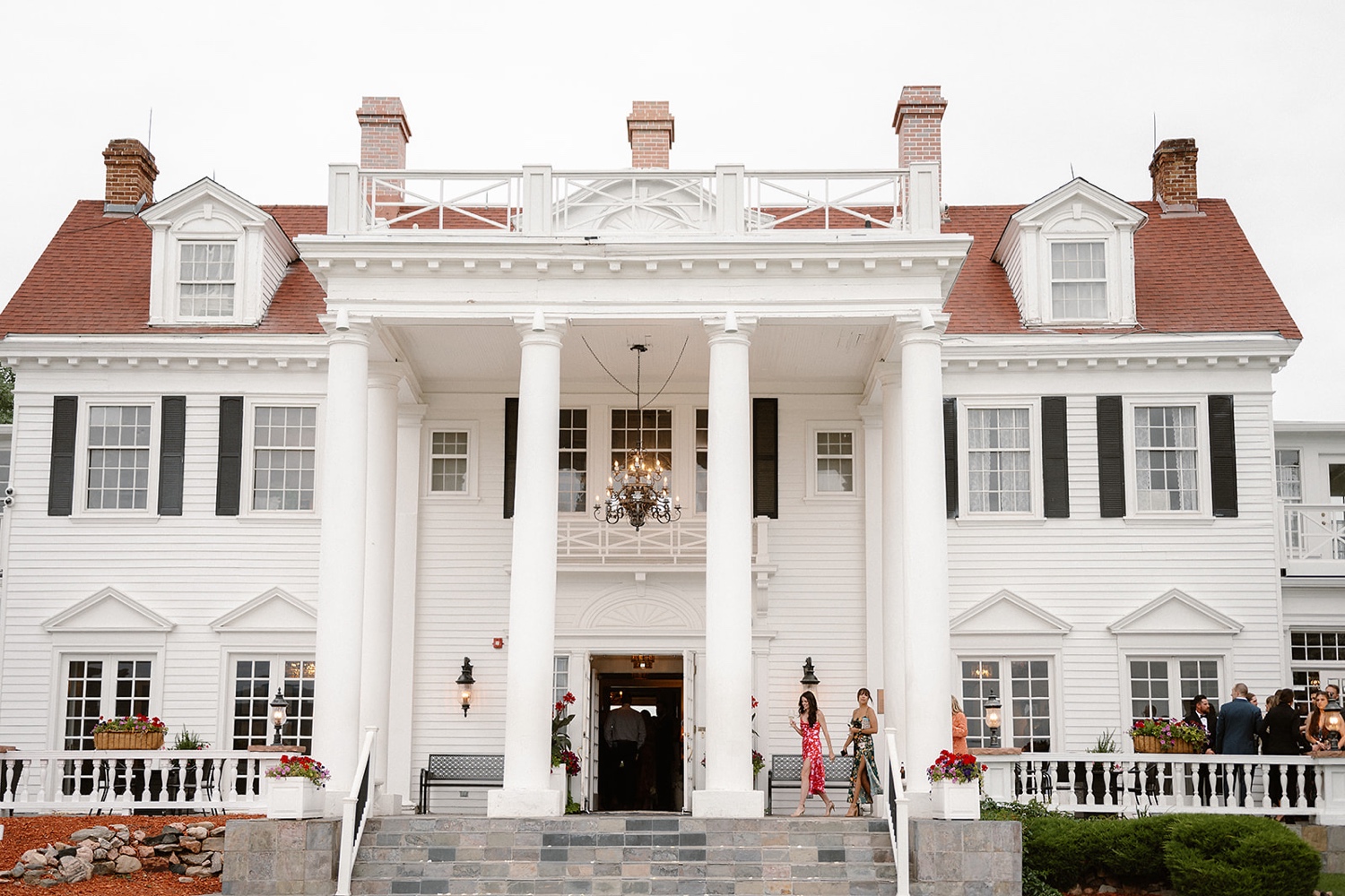 An architectural photo of the front facade of the Manor House building