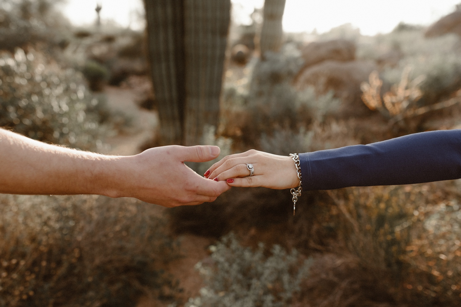 Phoenix engagement session, Arizona engagement session, desert engagement session. Photo by Durango and Telluride wedding photographer Ashley Joyce