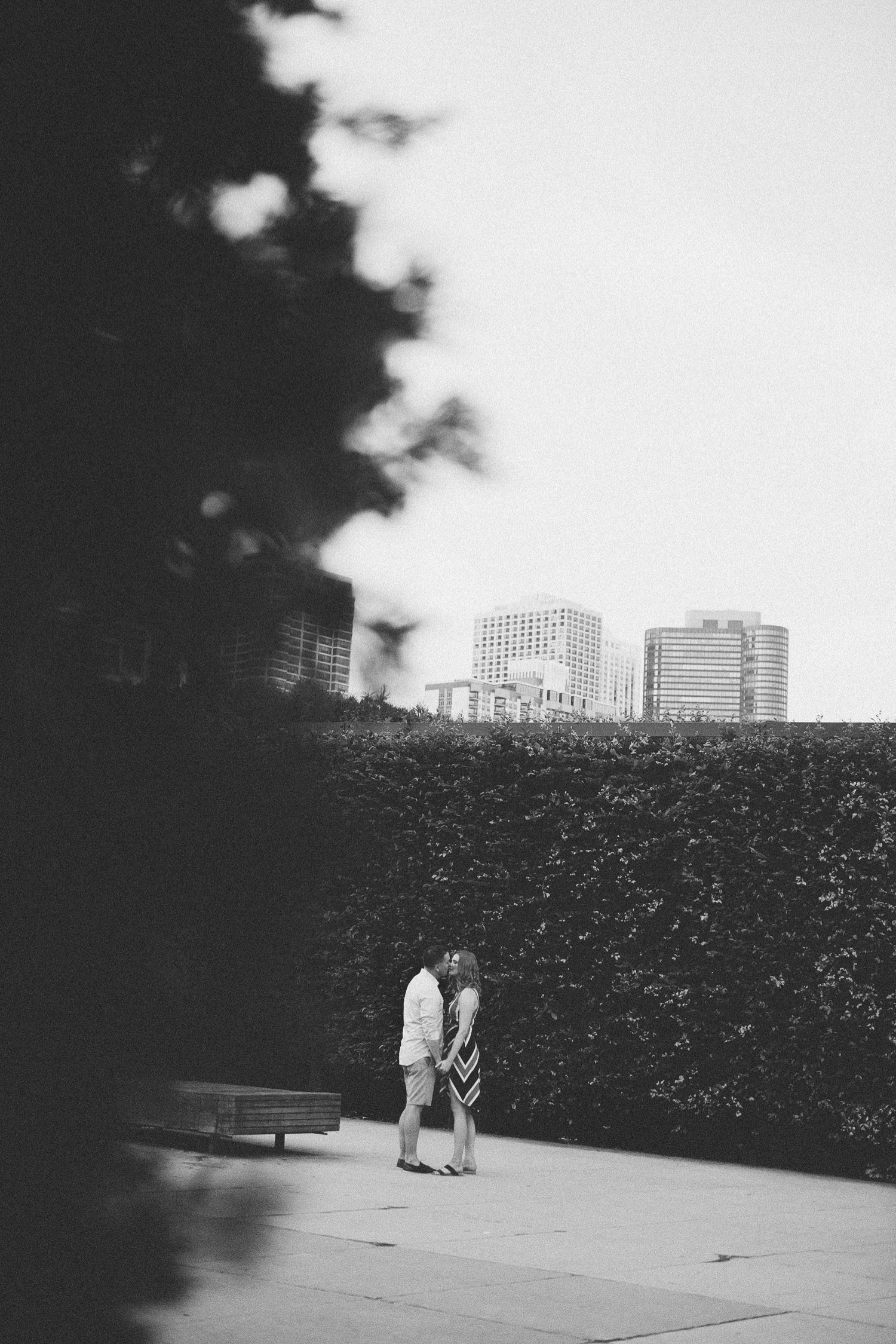 A chic Chicago engagement session in downtown Chicago. Photographed by Durango and Telluride wedding photographer Ashley Joyce