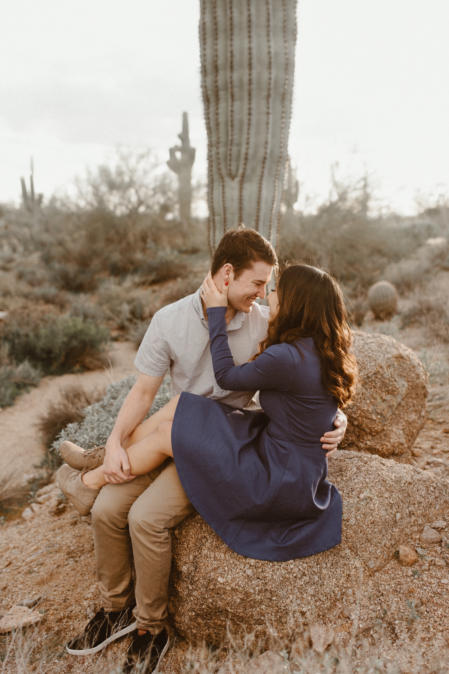 Phoenix engagement session, Arizona engagement session, desert engagement session. Photo by Durango and Telluride wedding photographer Ashley Joyce