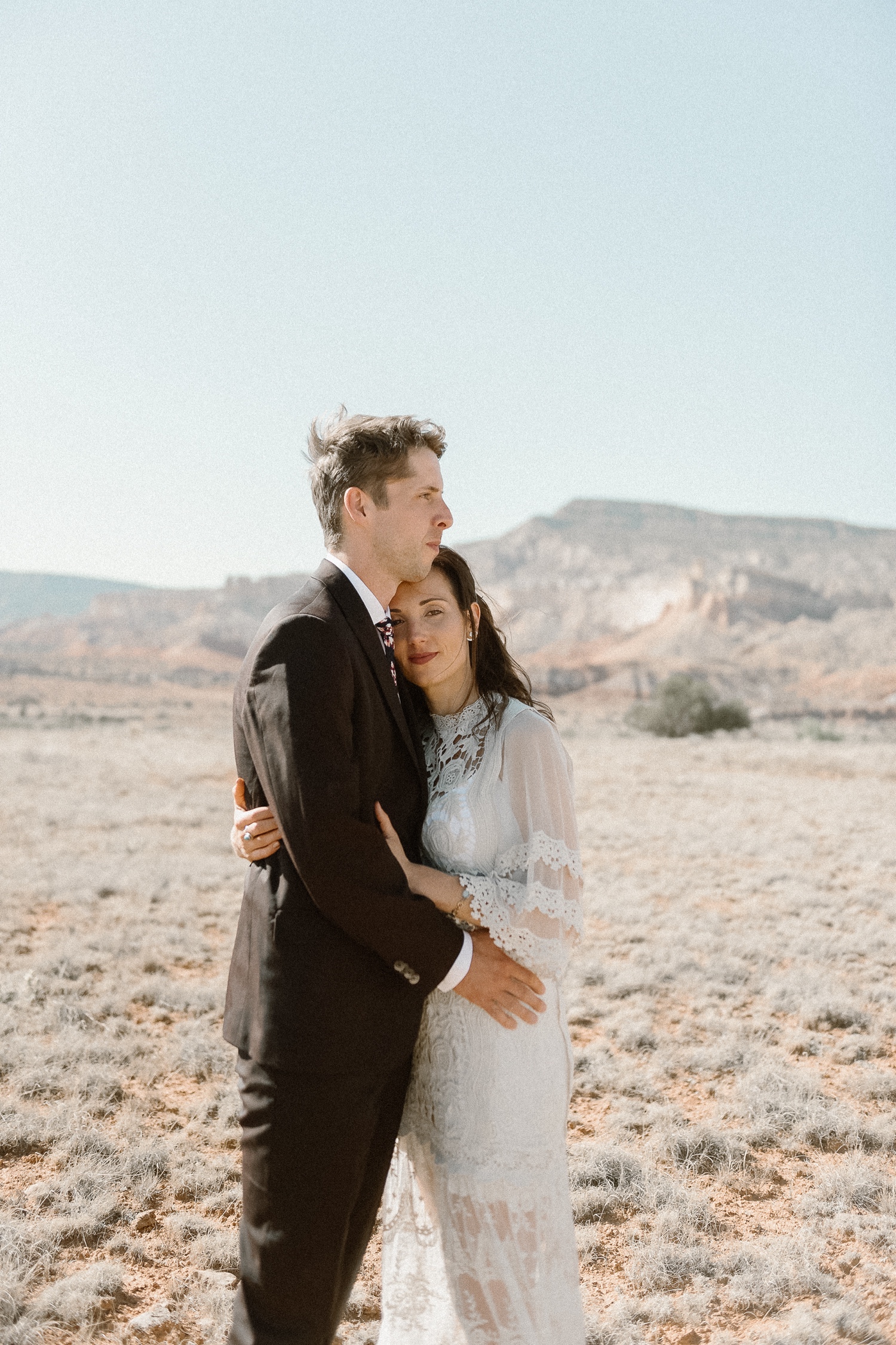 An intimate Ghost Ranch wedding on a beautiful summer day in Abiquiu, New Mexico. Photographed by Durango and Telluride wedding photographer Ashley Joyce.