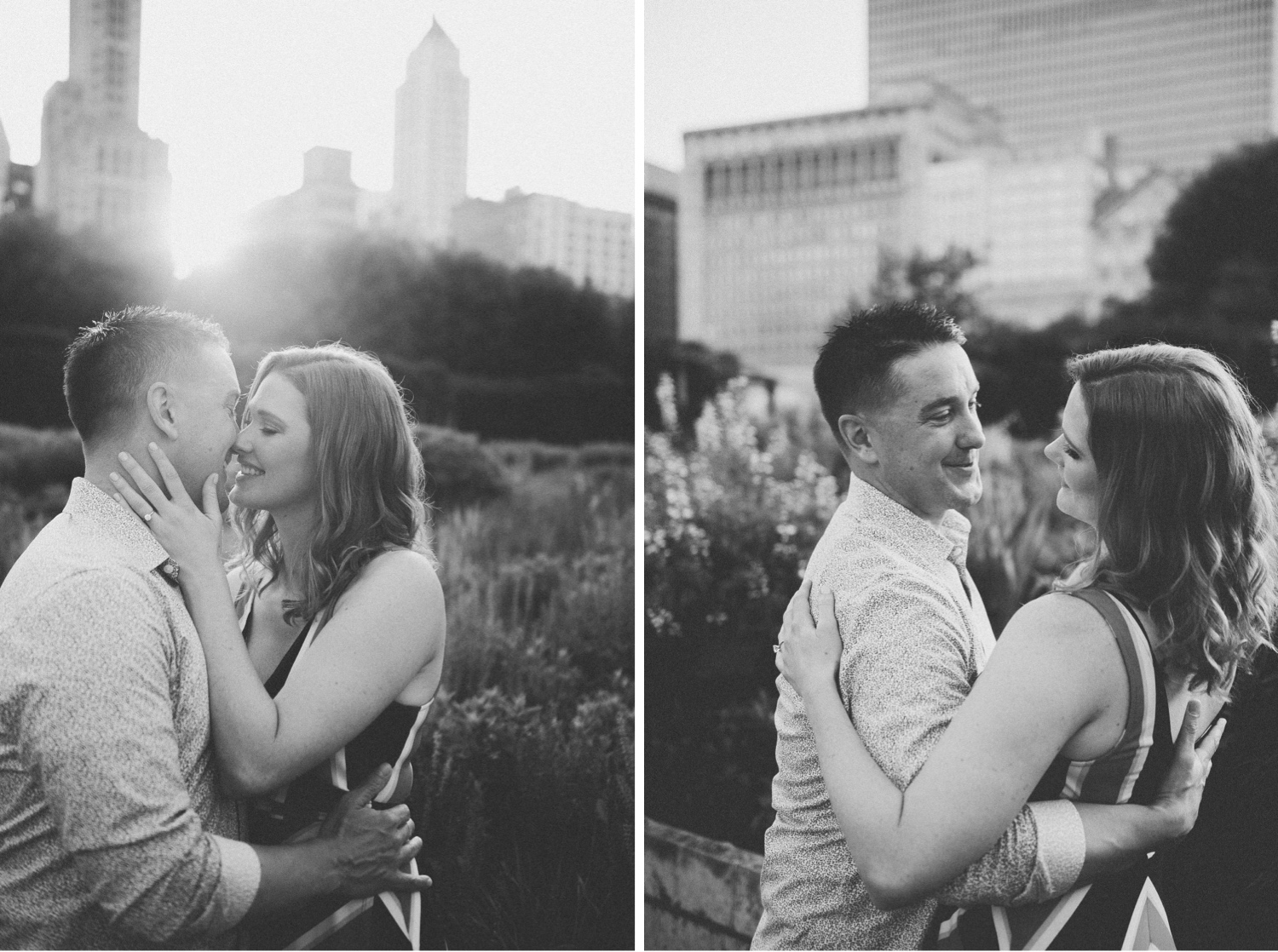 A chic Chicago engagement session in downtown Chicago. Photographed by Durango and Telluride wedding photographer Ashley Joyce