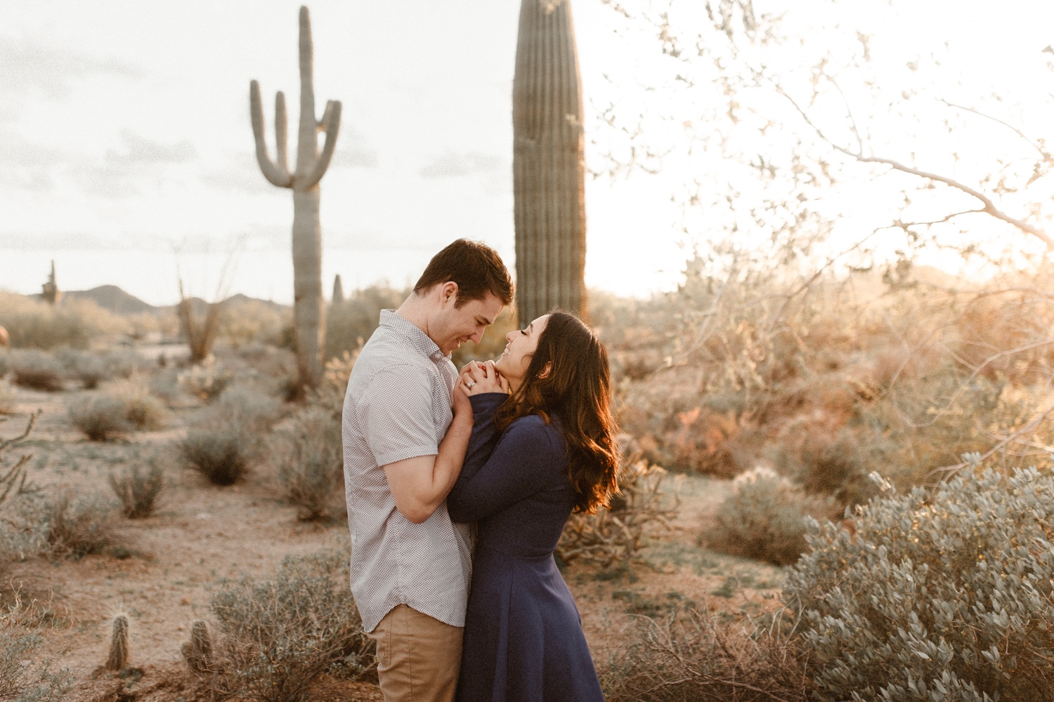 Phoenix engagement session, Arizona engagement session, desert engagement session. Photo by Durango and Telluride wedding photographer Ashley Joyce