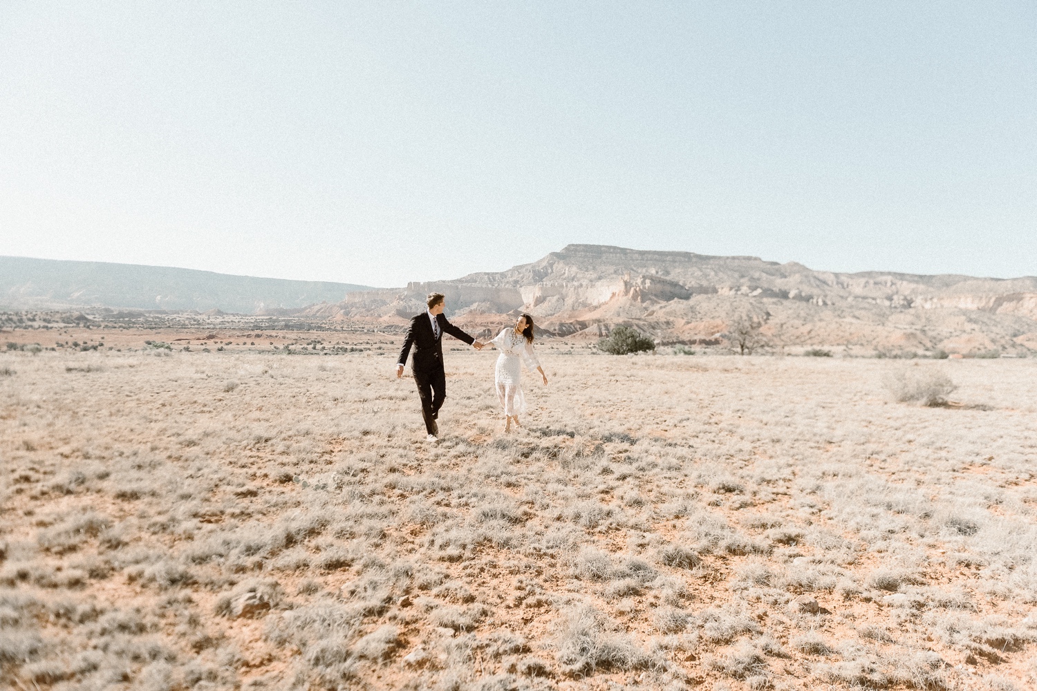 An intimate Ghost Ranch wedding on a beautiful summer day in Abiquiu, New Mexico. Photographed by Durango and Telluride wedding photographer Ashley Joyce.