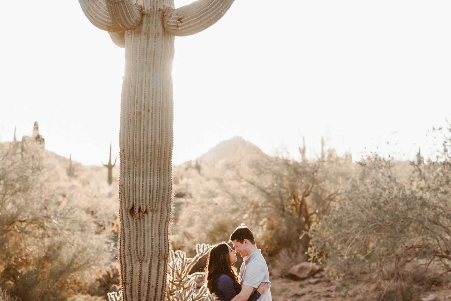 Phoenix engagement session, Arizona engagement session, desert engagement session. Photo by Durango and Telluride wedding photographer Ashley Joyce