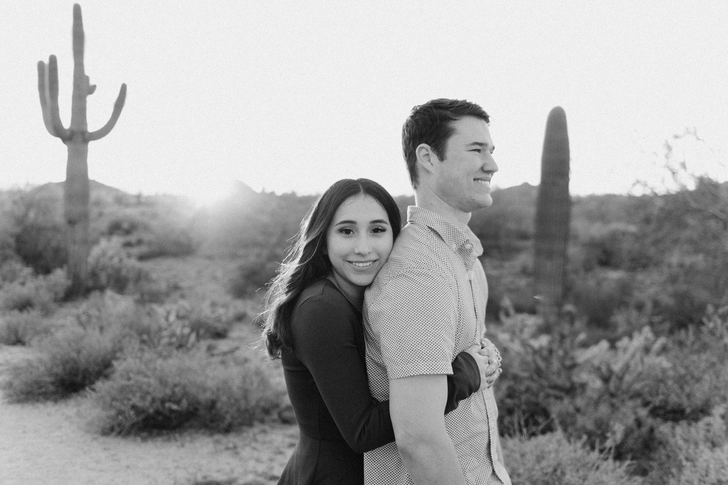 Phoenix engagement session, Arizona engagement session, desert engagement session. Photo by Durango and Telluride wedding photographer Ashley Joyce