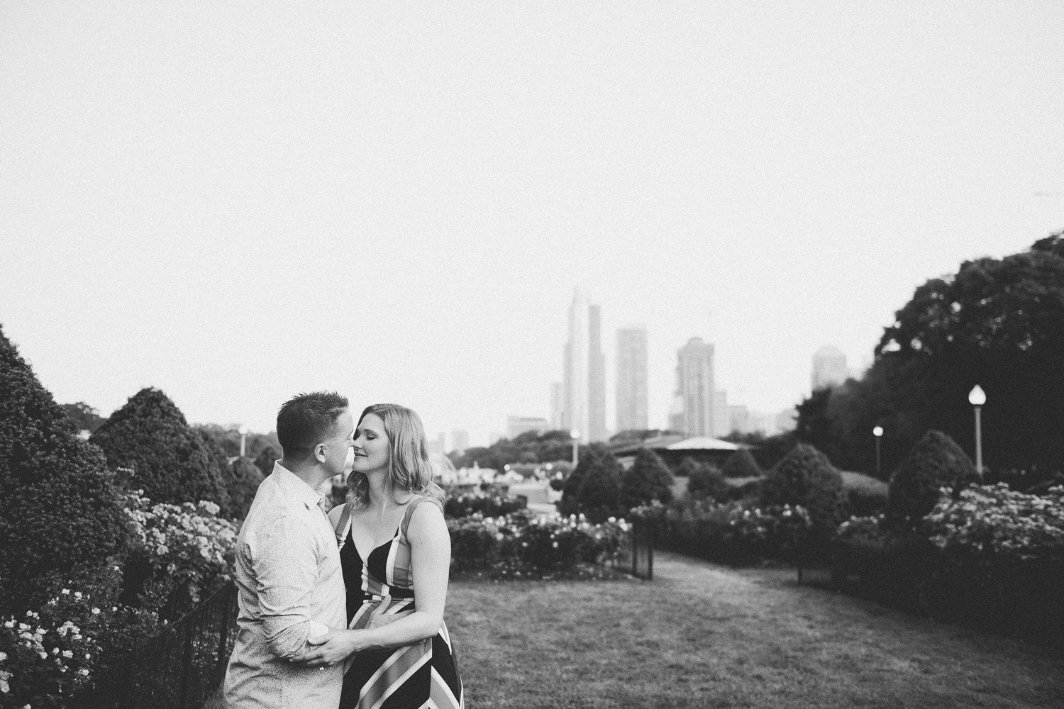 A chic Chicago engagement session in downtown Chicago. Photographed by Durango and Telluride wedding photographer Ashley Joyce