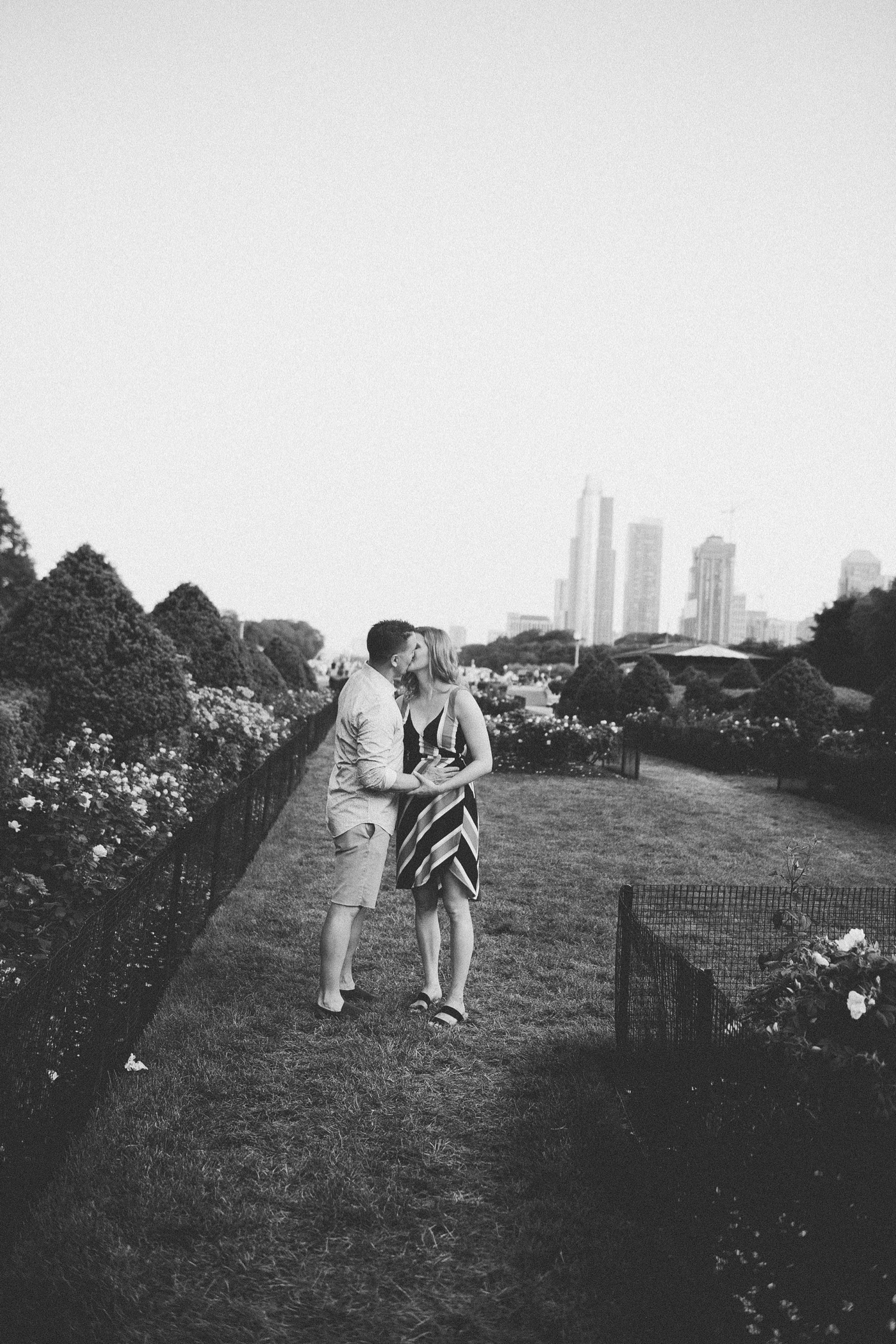 A chic Chicago engagement session in downtown Chicago. Photographed by Durango and Telluride wedding photographer Ashley Joyce