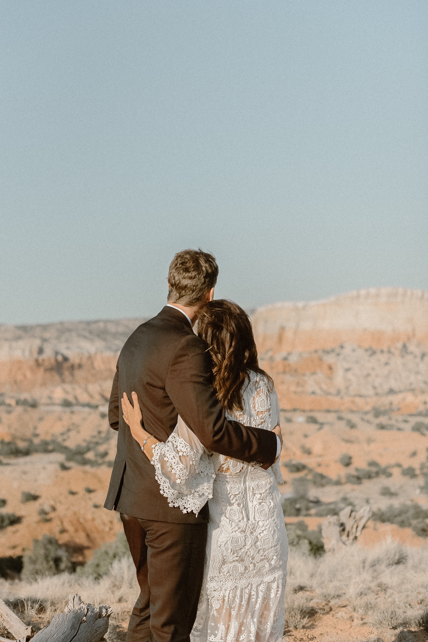 An intimate Ghost Ranch wedding on a beautiful summer day in Abiquiu, New Mexico. Photographed by Durango and Telluride wedding photographer Ashley Joyce.